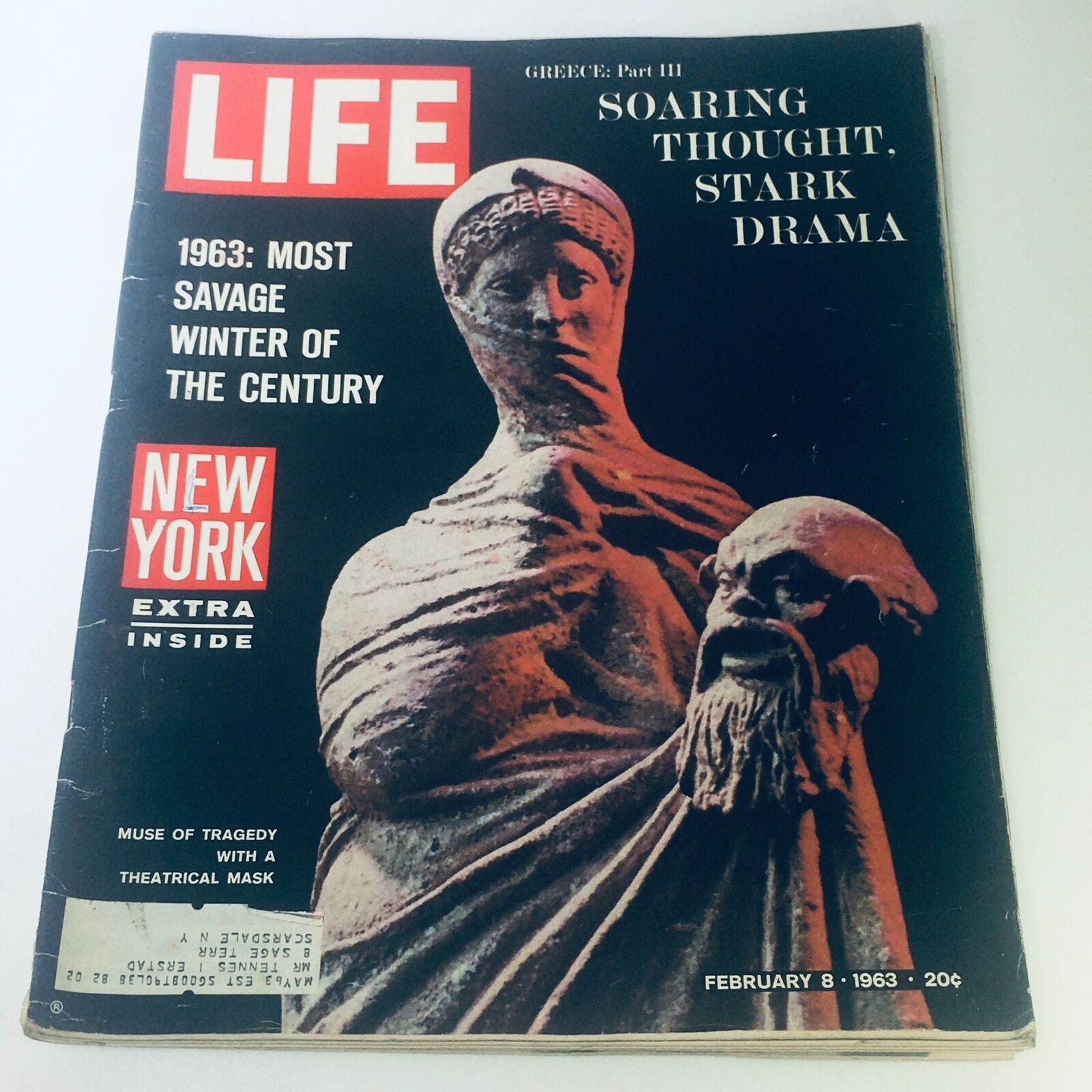 VTG Life Magazine February 8 1963 - 1963 Most Savage Winter of the Century