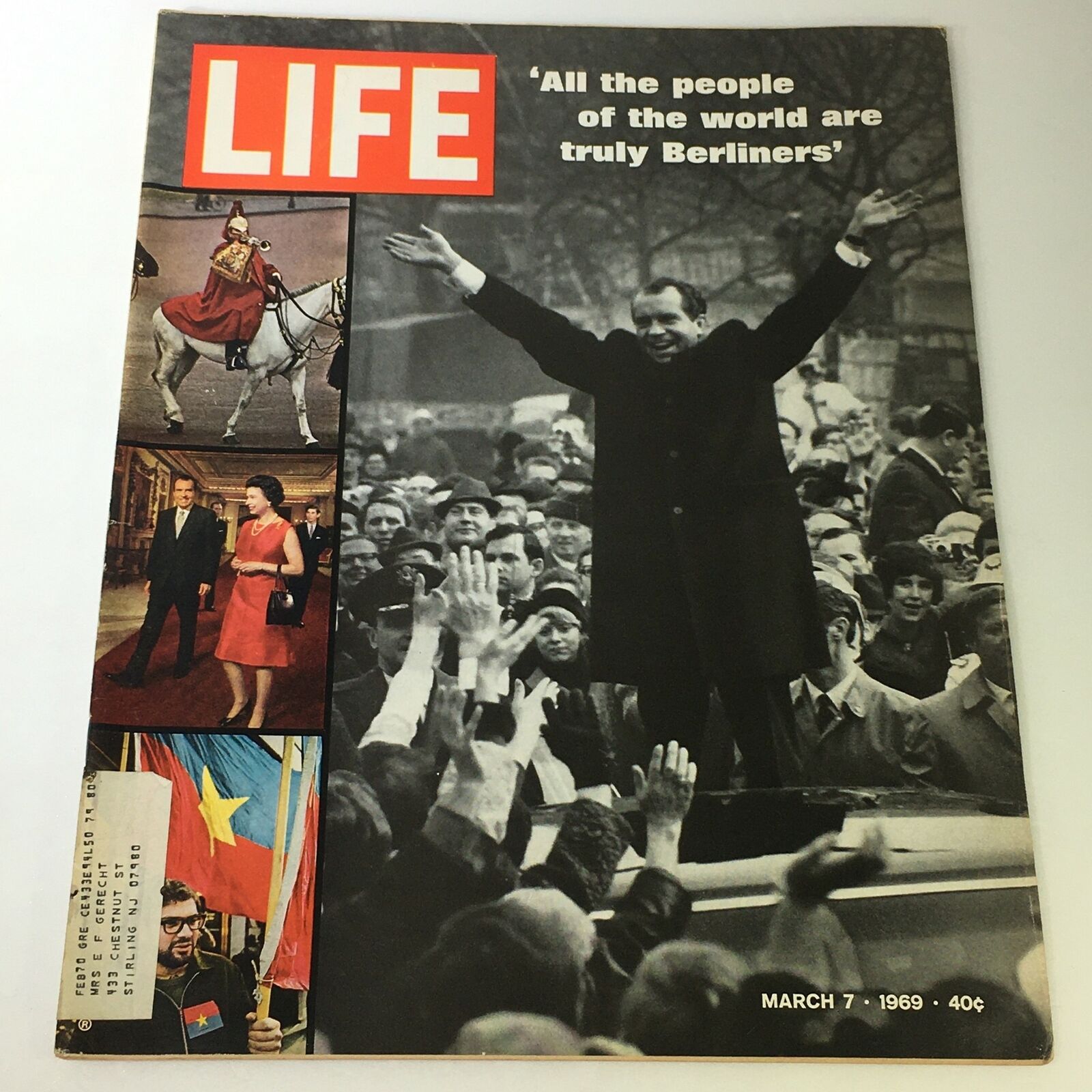 VTG Life Magazine March 7 1969 - Richard Nixon in Berlin, Germany