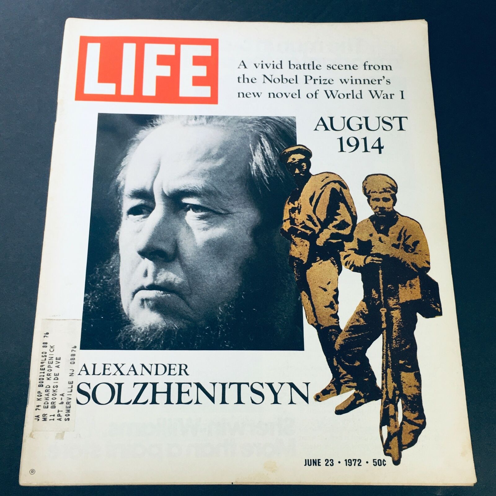 VTG Life Magazine June 23 1972 - Nobel Prize Winner Alexander Solzhenitsyn