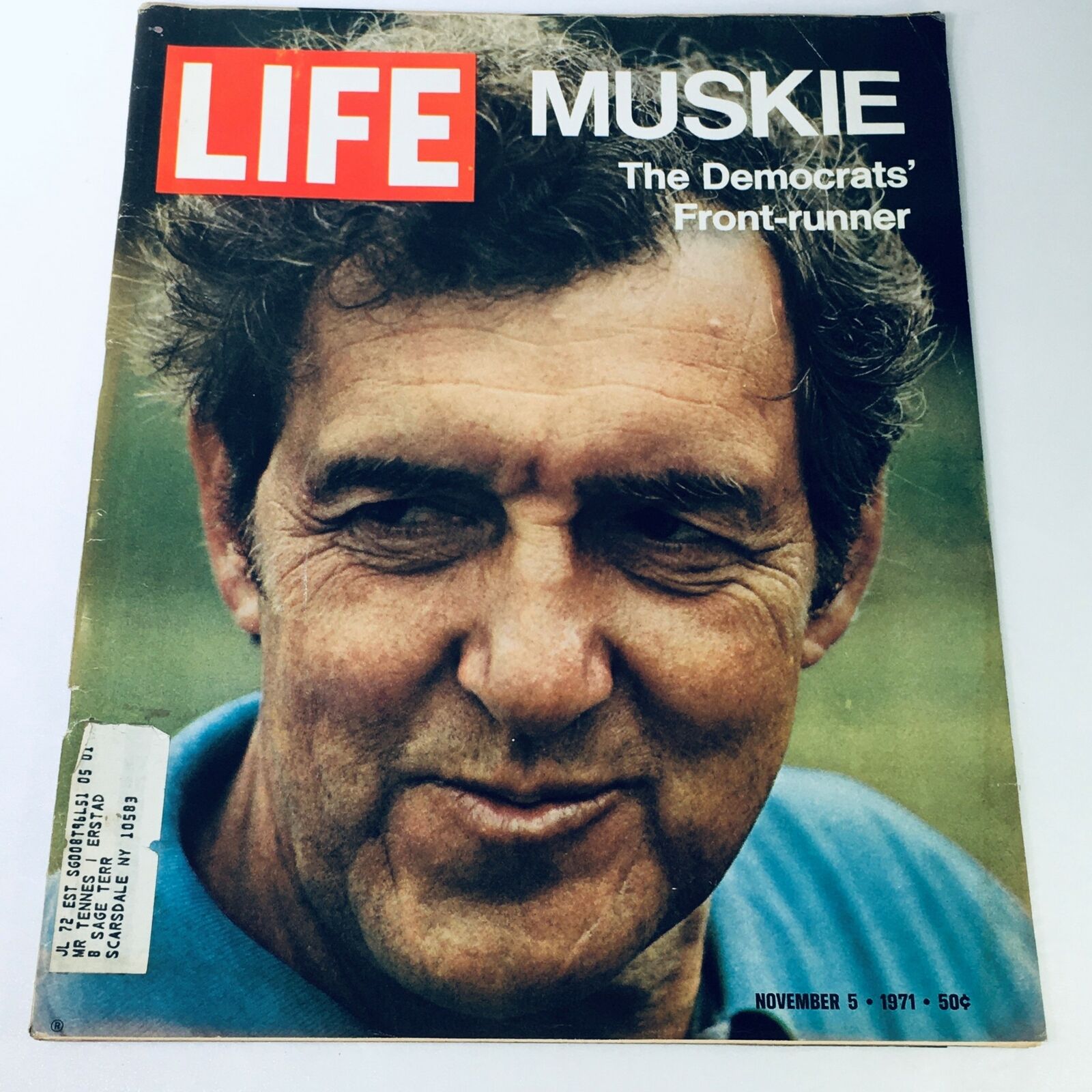 VTG Life Magazine November 5 1971 - Edmund Muskie The Democrats' Front-Runner