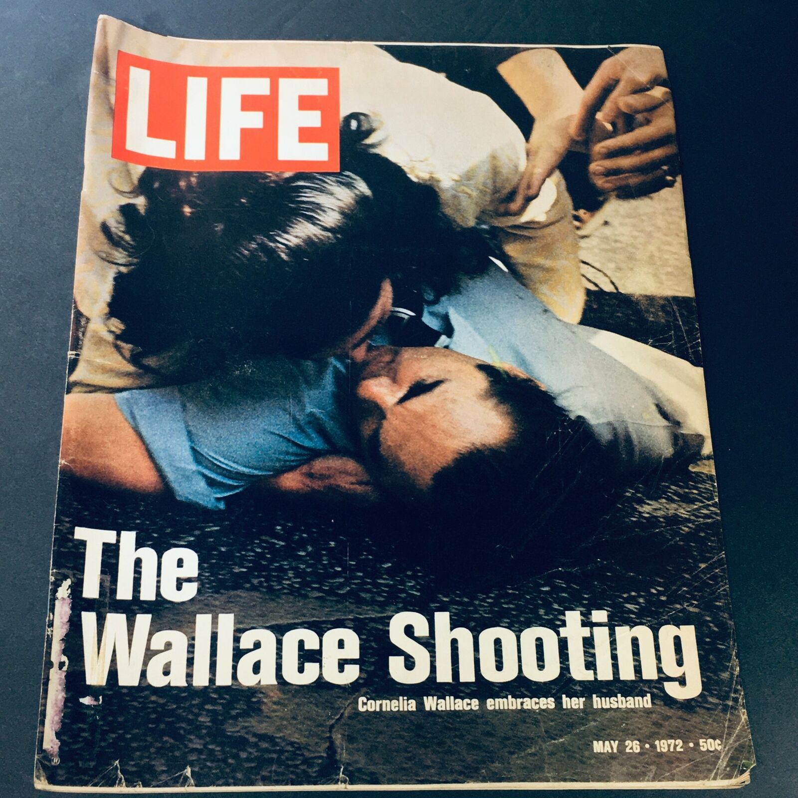 VTG Life Magazine May 26 1972 - Cornelia Wallace Embraces Her Husband Shooting