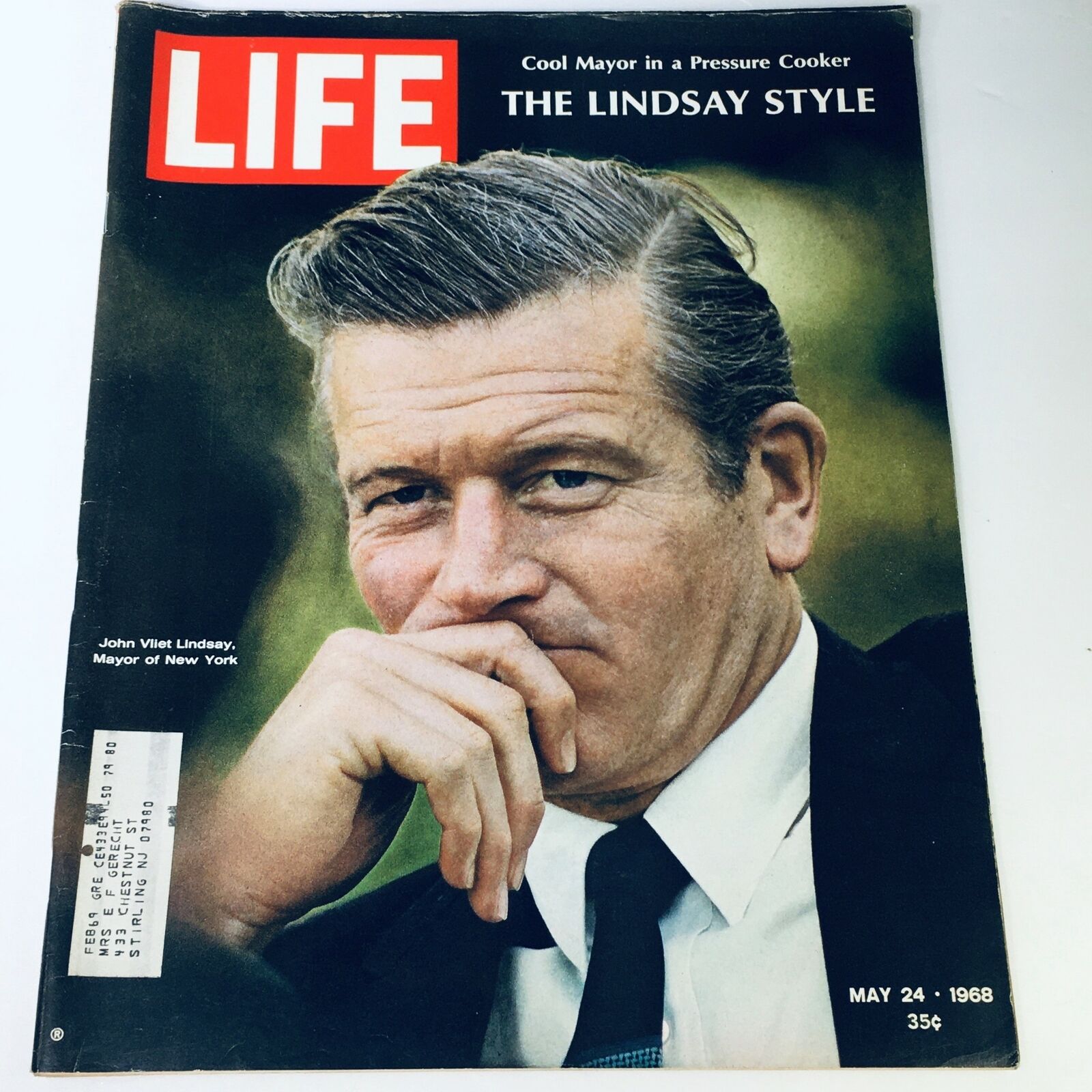 VTG Life Magazine May 24 1968 - Mayor John Vliet Lindsay of New York