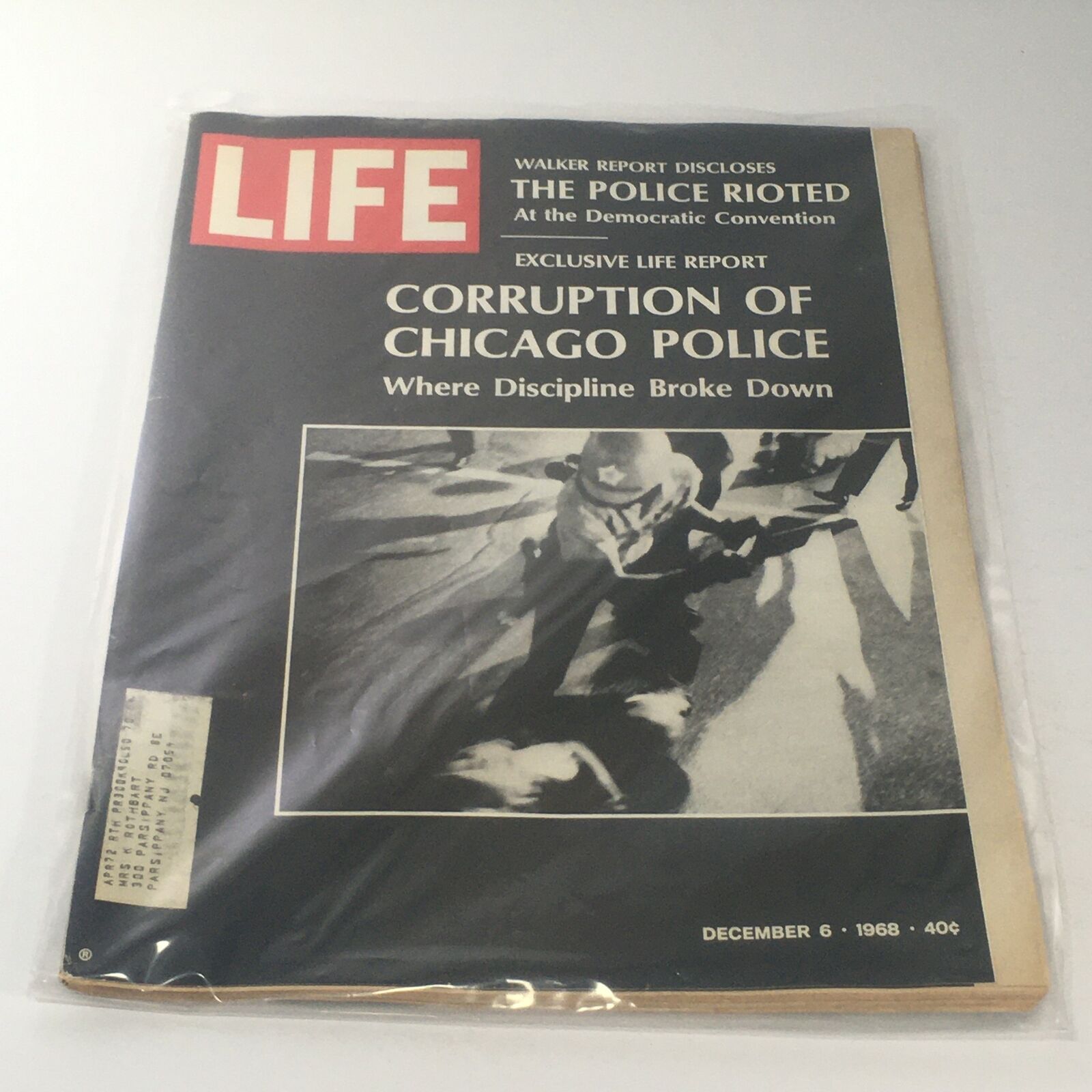 VTG Life Magazine: December 6 1968 - Corruption Of Chicago Police/Police Rioted