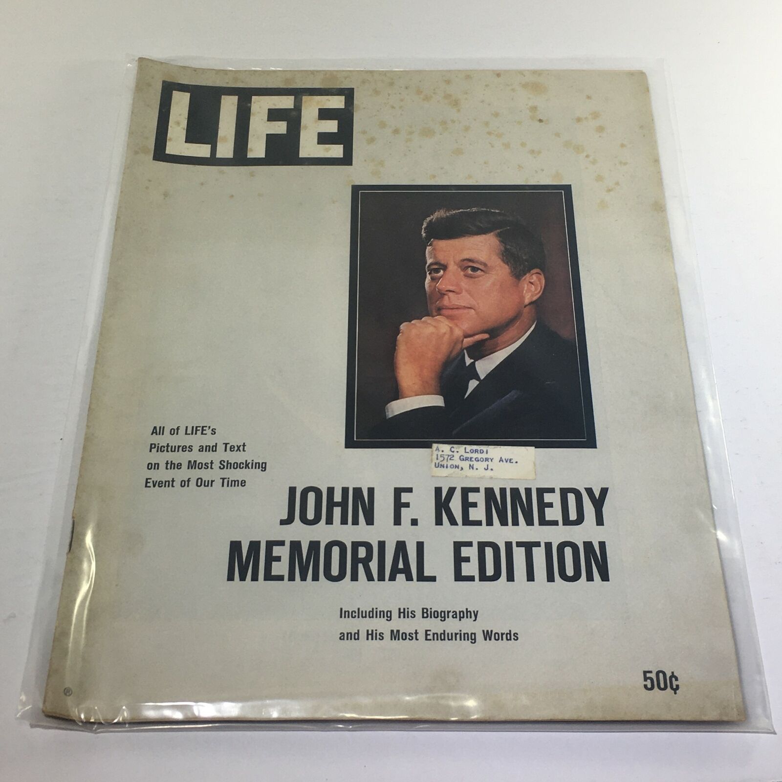 VTG Life Magazine: 1963 - John F. Kennedy Memorial Edition Including Biography