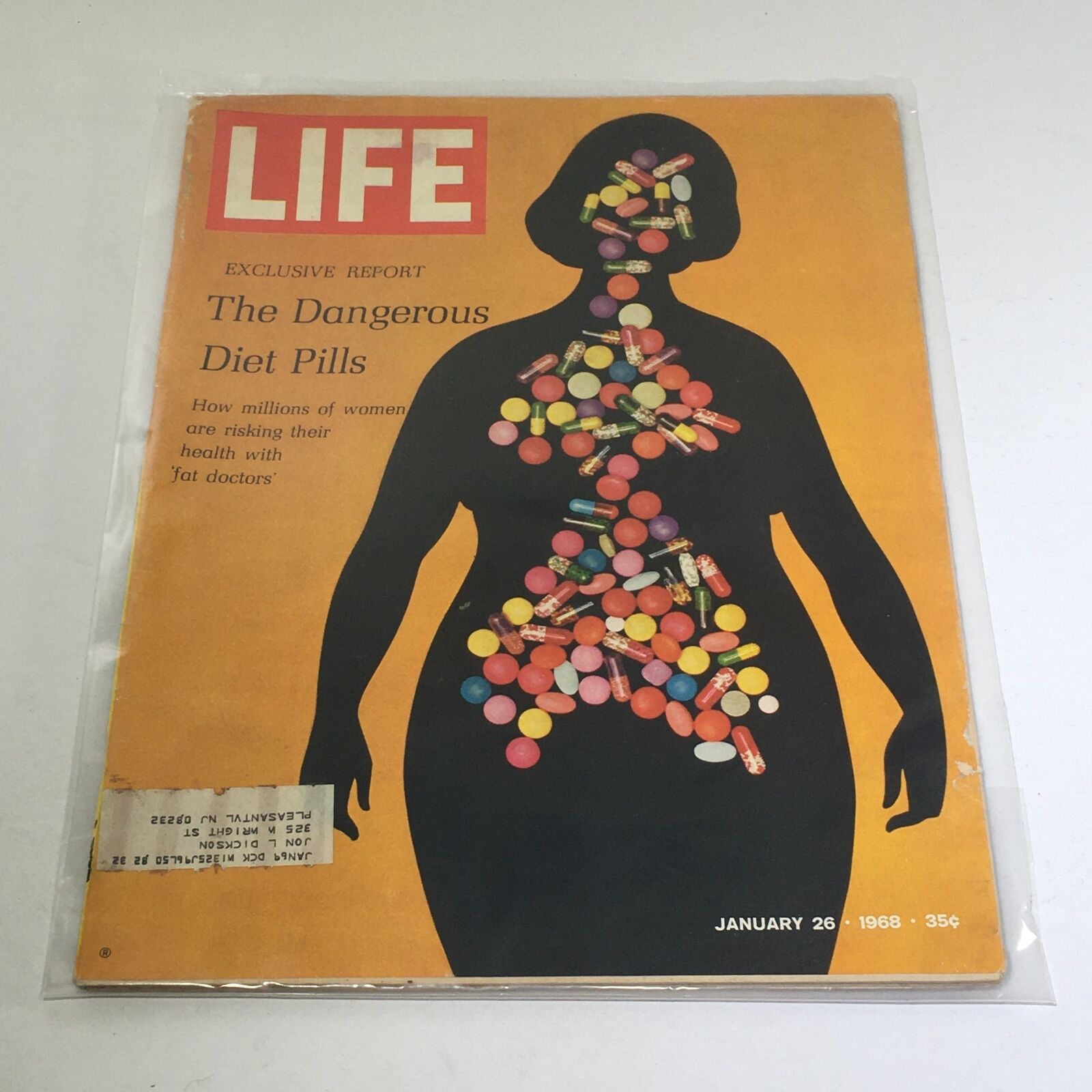 VTG Life Magazine: January 26 1968 - The Dangerous Pills/Health w/'Fat Doctors'