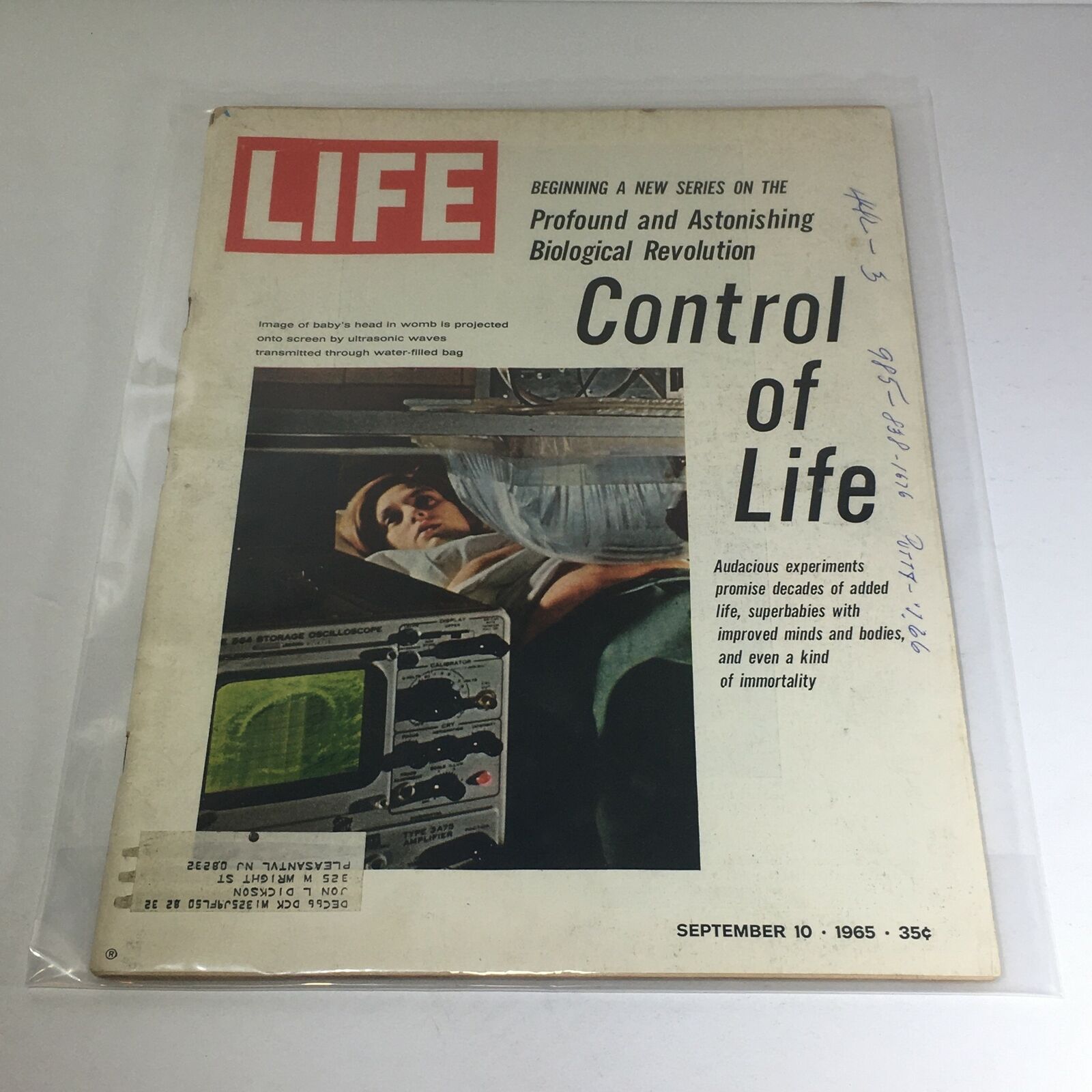 VTG Life Magazine - September 10 1965 - Profound & Astonishing: Control of Life