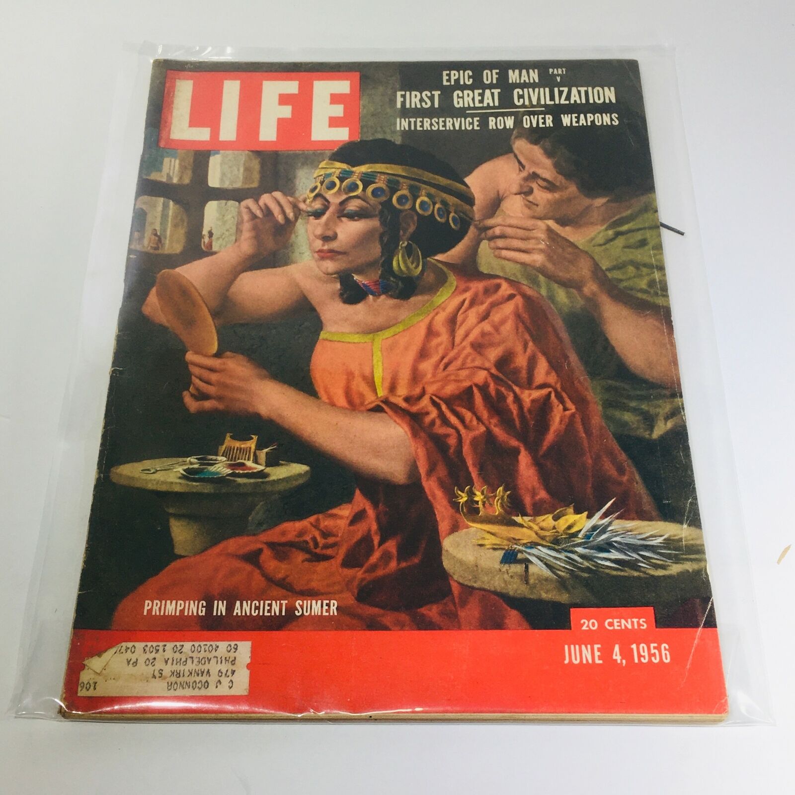 VTG Life Magazine: Jun 4 1956 - Primping in Ancient Summer/Interservice Row Over