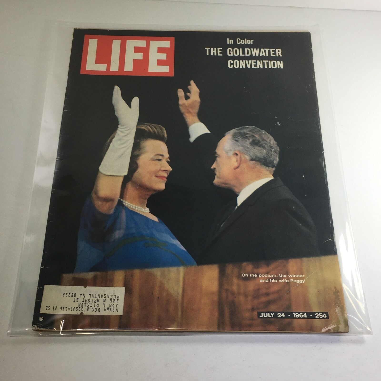 VTG Life Magazine: July 24 1964 - In Color: The Goldwater Convention/Wife Peggy