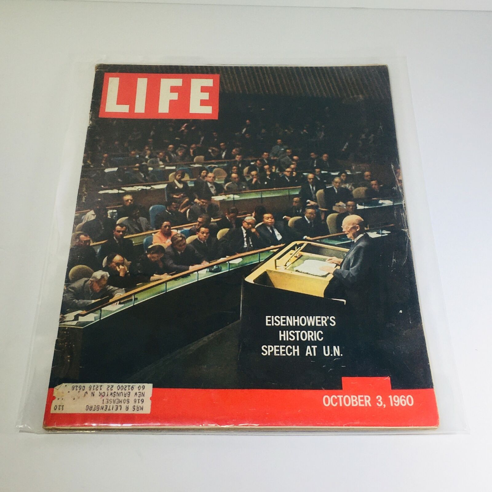 VTG Life Magazine: Oct 3 1960  Eisenhower's Historic Speech at the United Nation