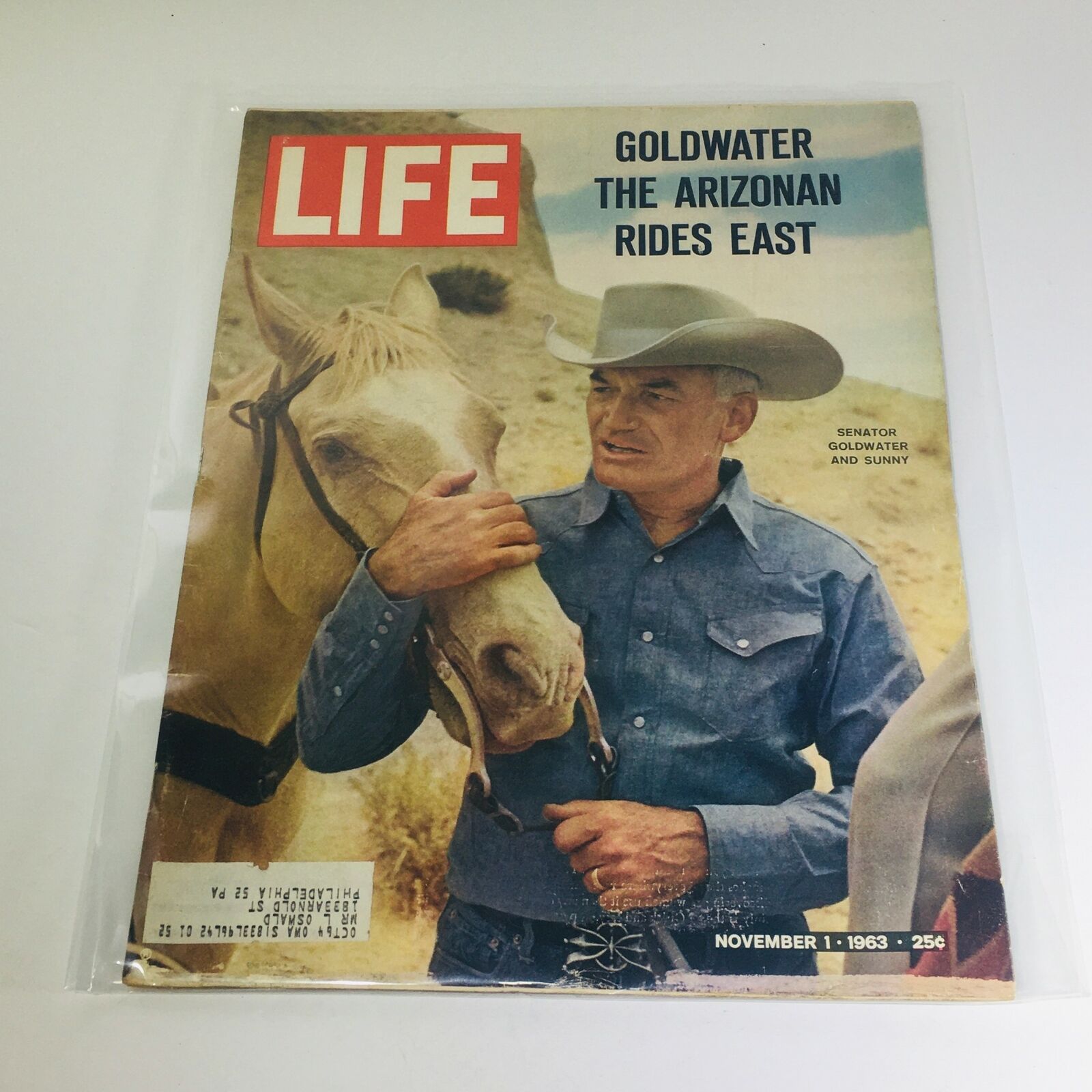 VTG Life Magazine: Nov 1 1963 - Goldwater The Arizonan Rides East/Sen. Goldwater