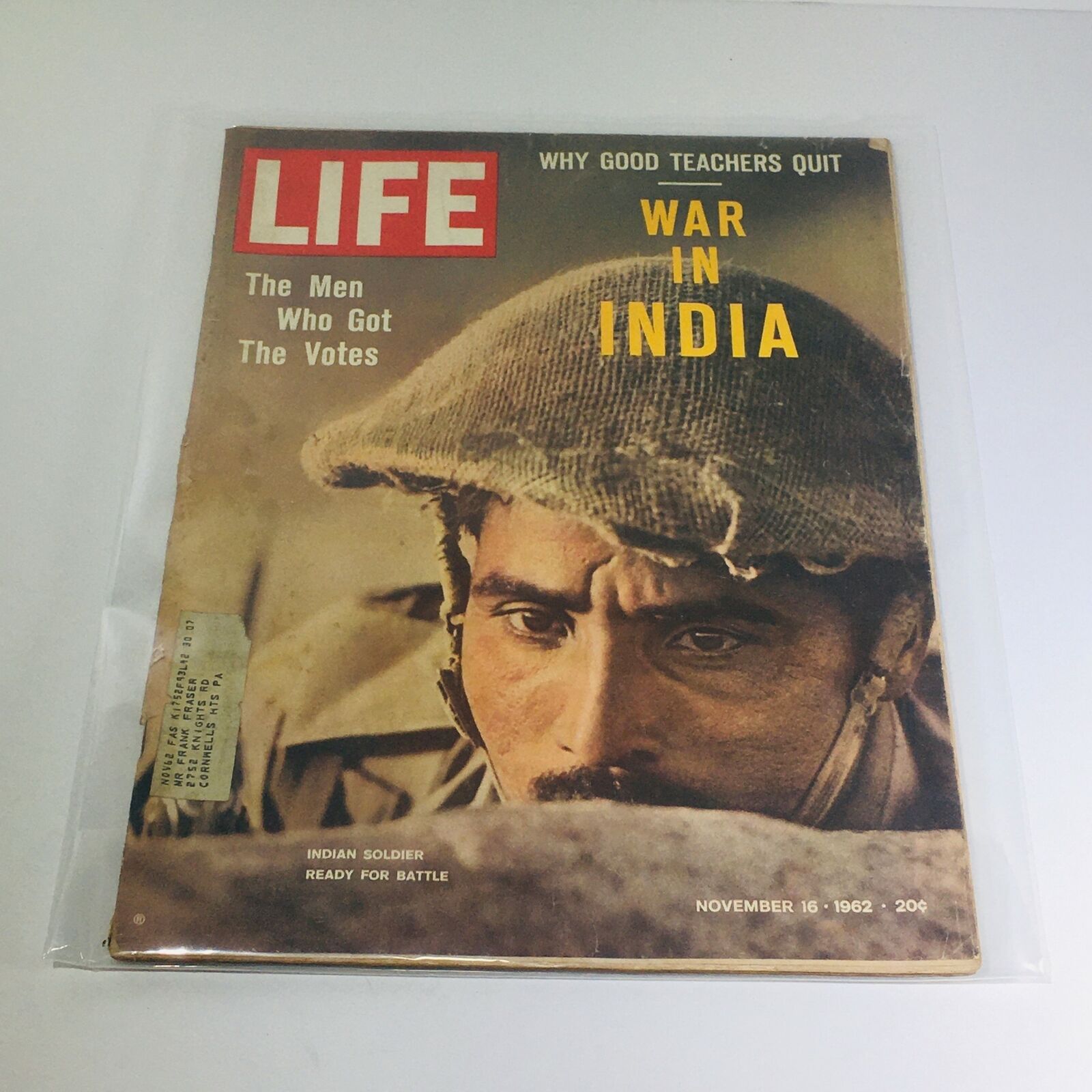 VTG Life Magazine: Nov 16 1962 - Why Good Teachers Quit/War in India