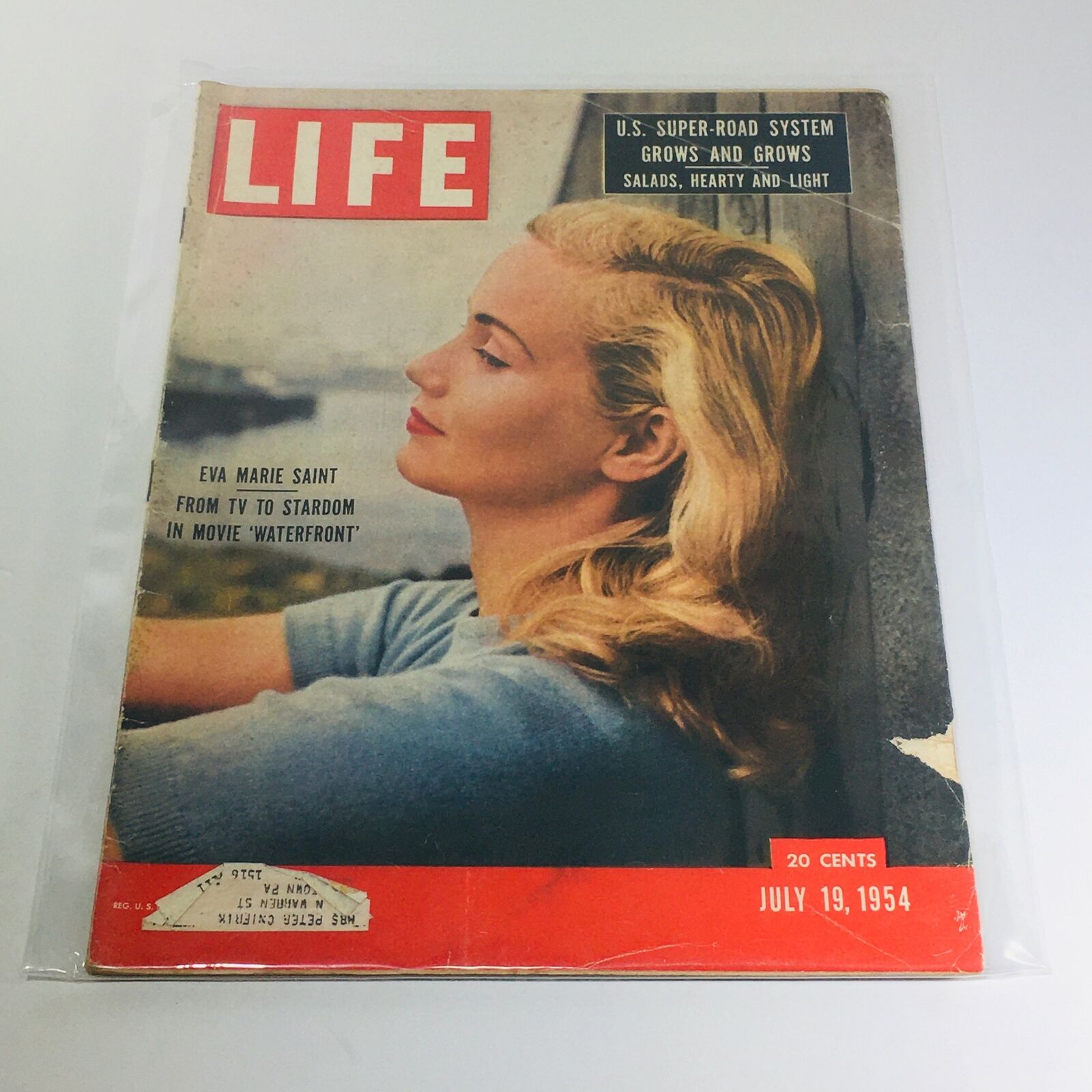 VTG Life Magazine: July 19 1954 - Eva Marie Saint/U.S. Super Road System/Salads