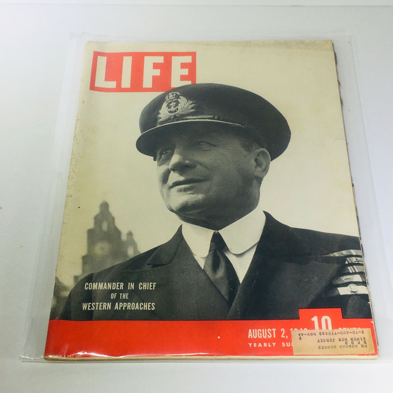 Vintage Life Magazine: Aug 2 1943 - Commander In Chief of the Western Approaches