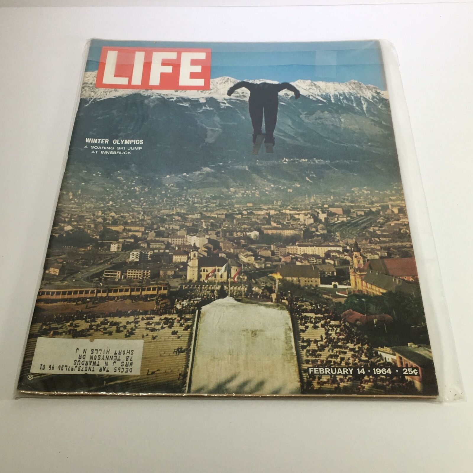 Life Magazine February 14 1964 Winter Olympics Ski Jump at Innsbruck