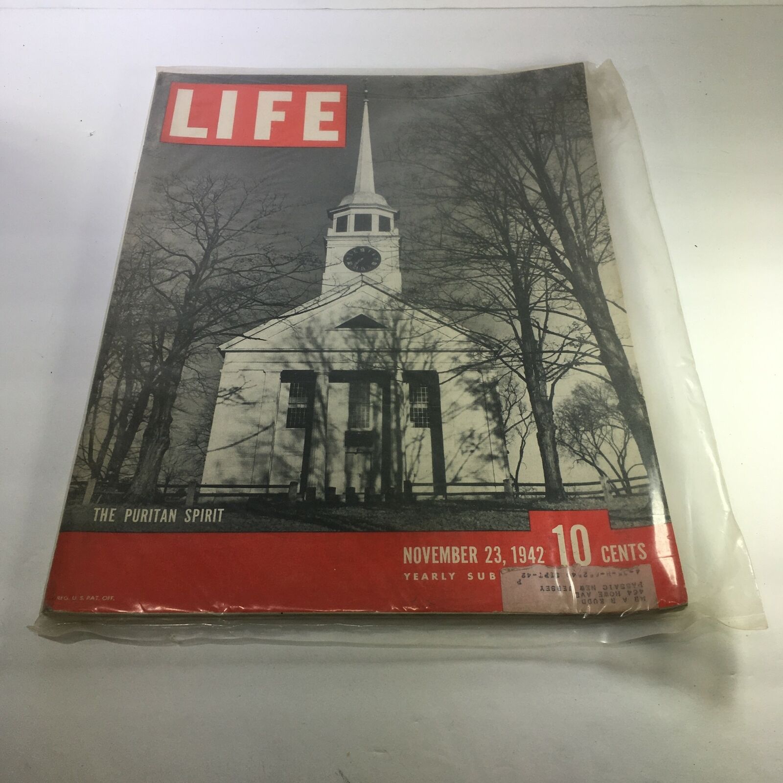 VTG Life Magazine November 23 1942 The Puritan Spirit Feature and Guadalcanal