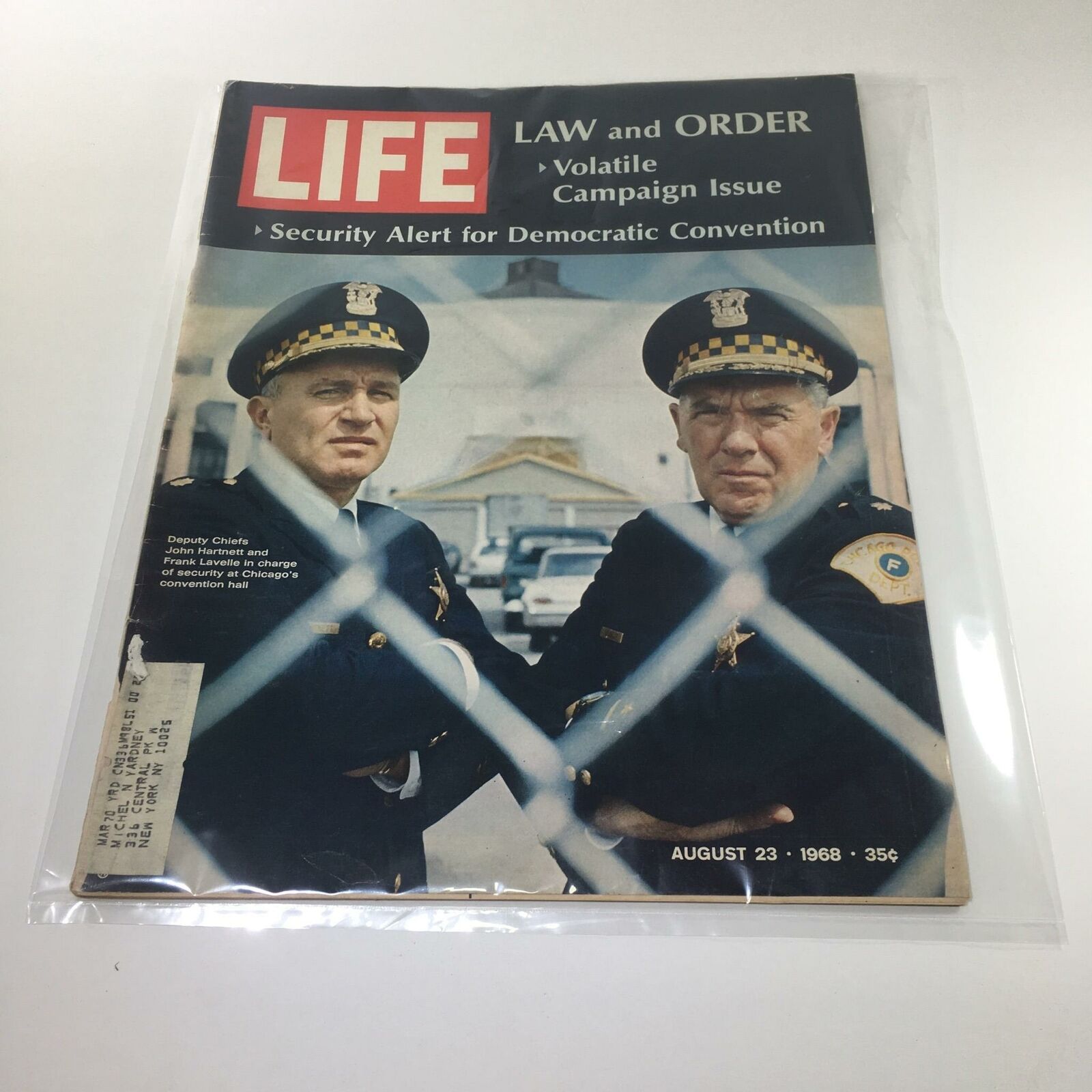 VTG Life Magazine: August 23 1968 - Deputy Chiefs John Harnett & Frank Lavelle