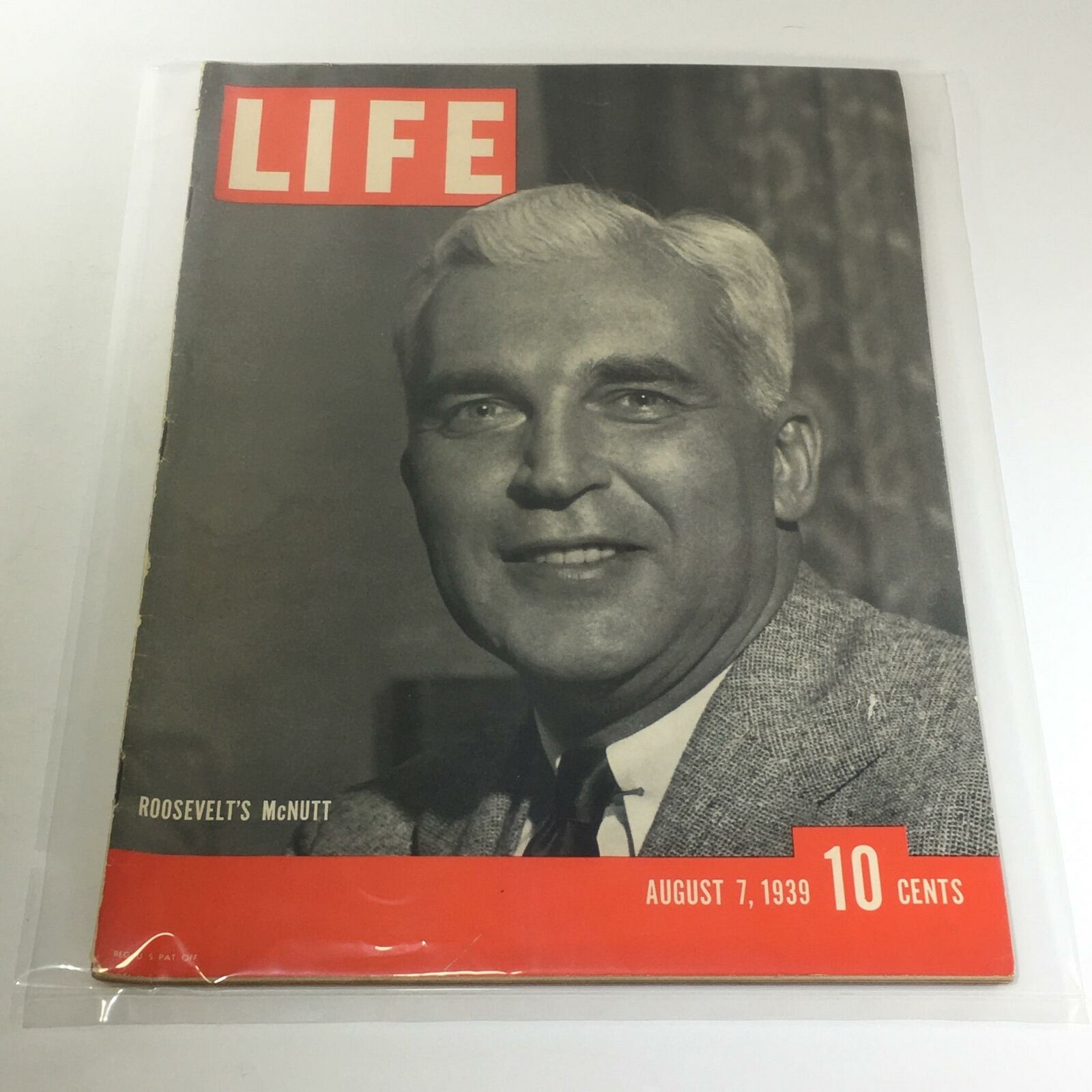 Vintage Life Magazine: August 7 1939 - Roosevelt's McNutt