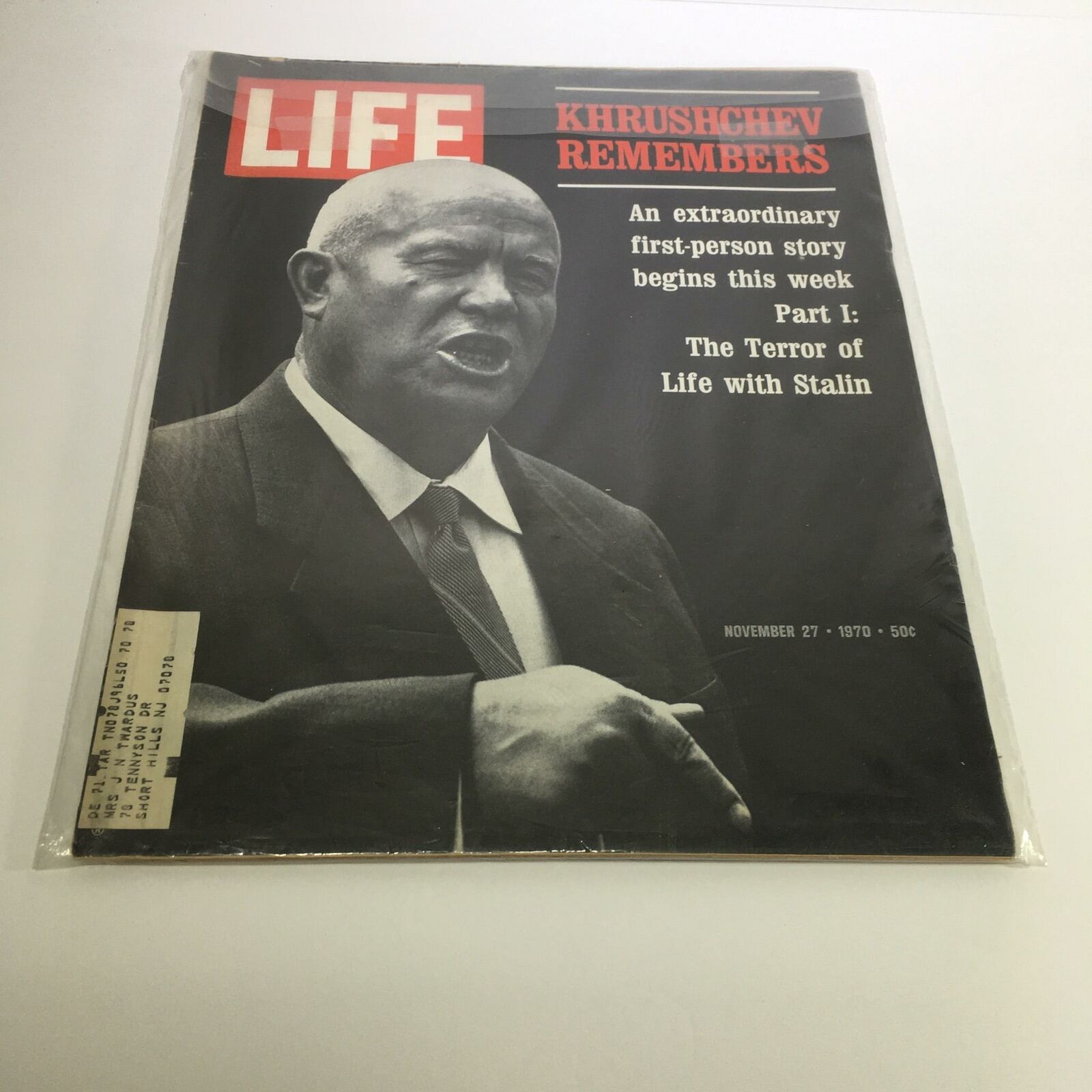 Life Magazine November 27 1970 Nikita Khruschev The Terror of Life with Stalin