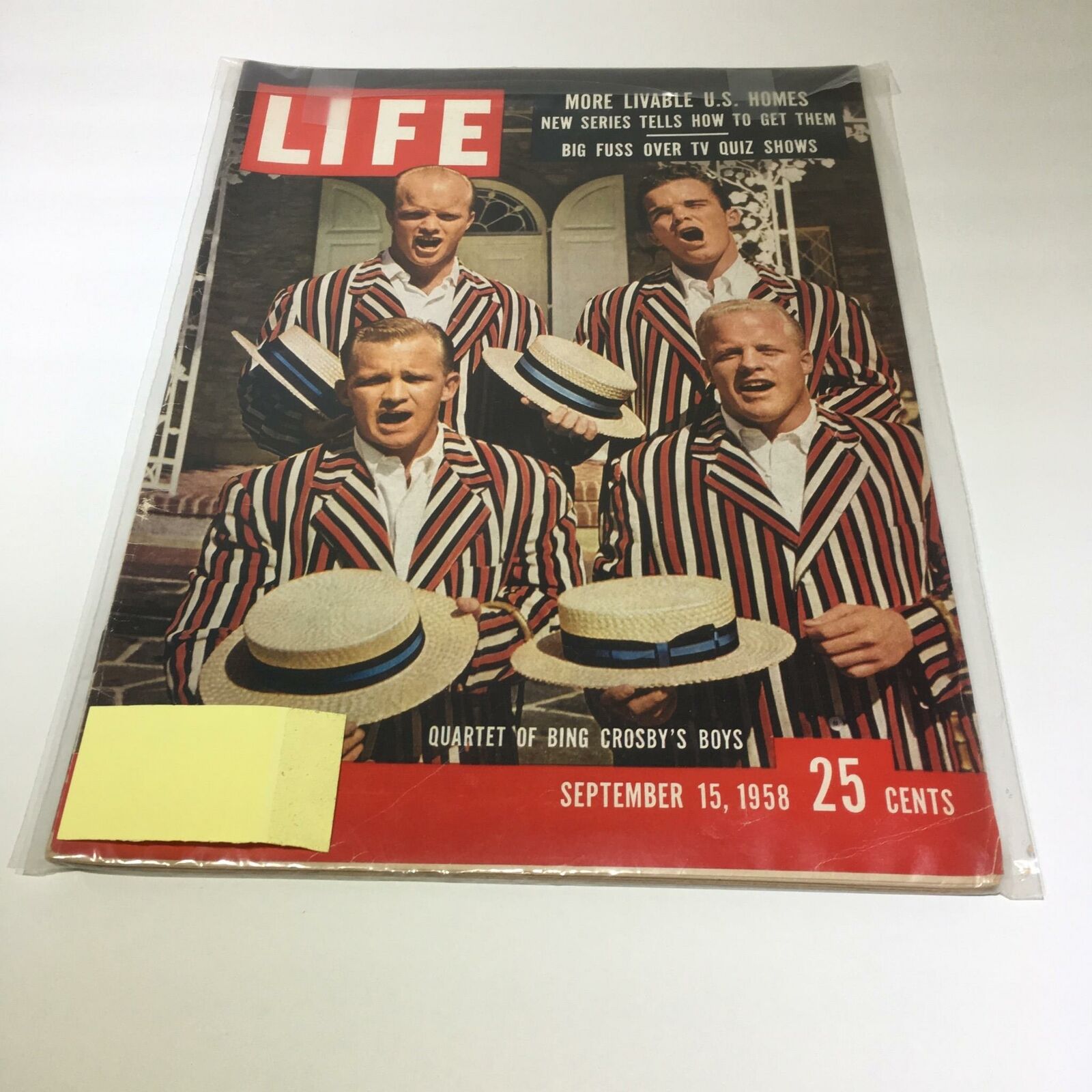 VTG Life Magazine September 15 1958 - Quartet of Bing Crosby's Boys