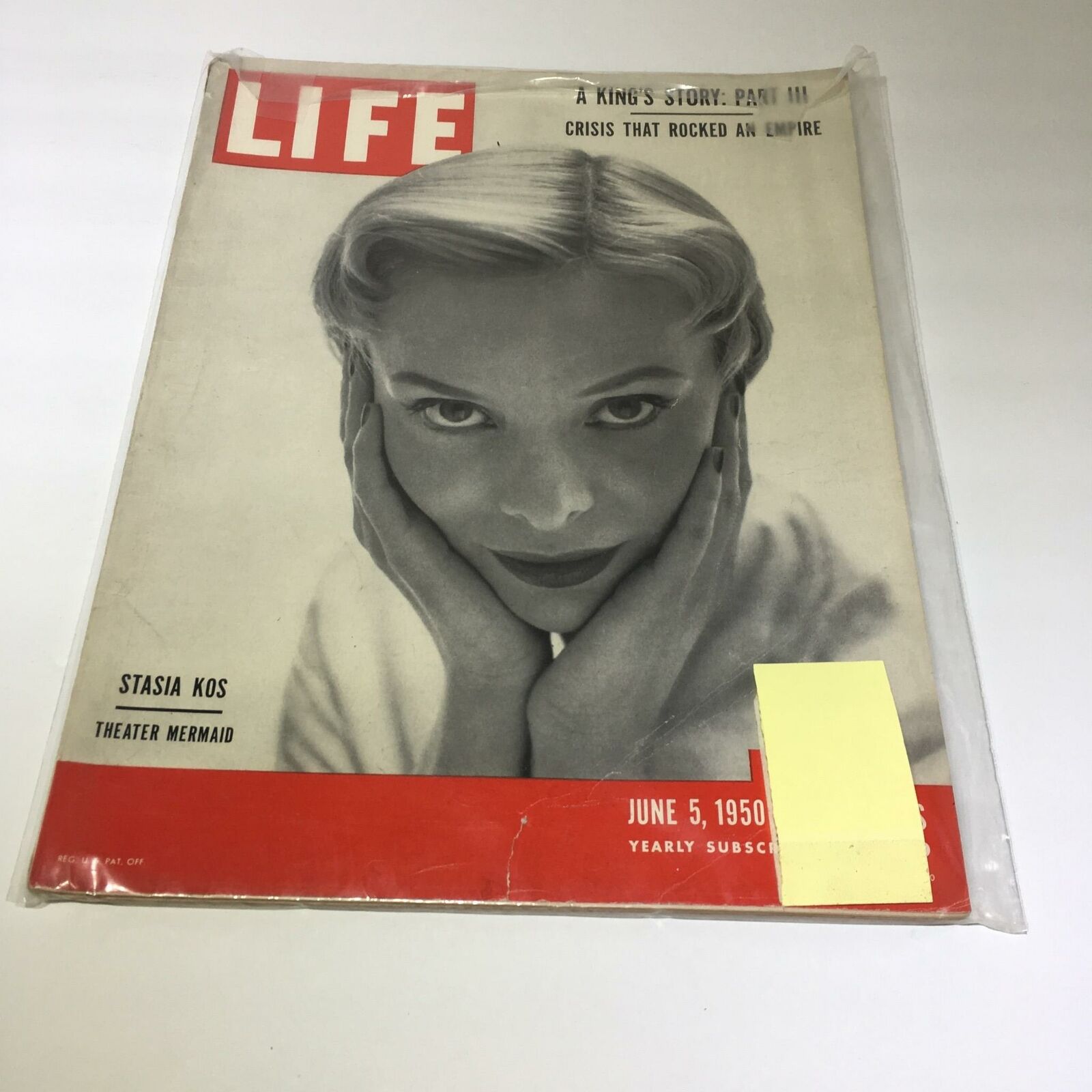 VTG Life Magazine June 5 1950 - Stasia Kos Theater Mermaid King's Story Part III