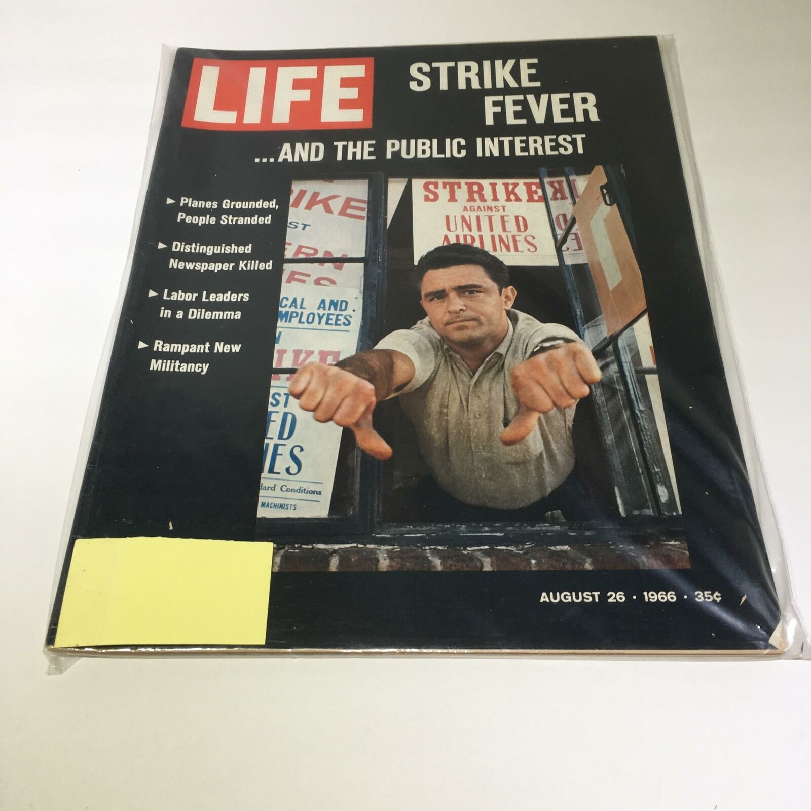 VTG Life Magazine August 26 1966 - Strike Fever and The Public Interest