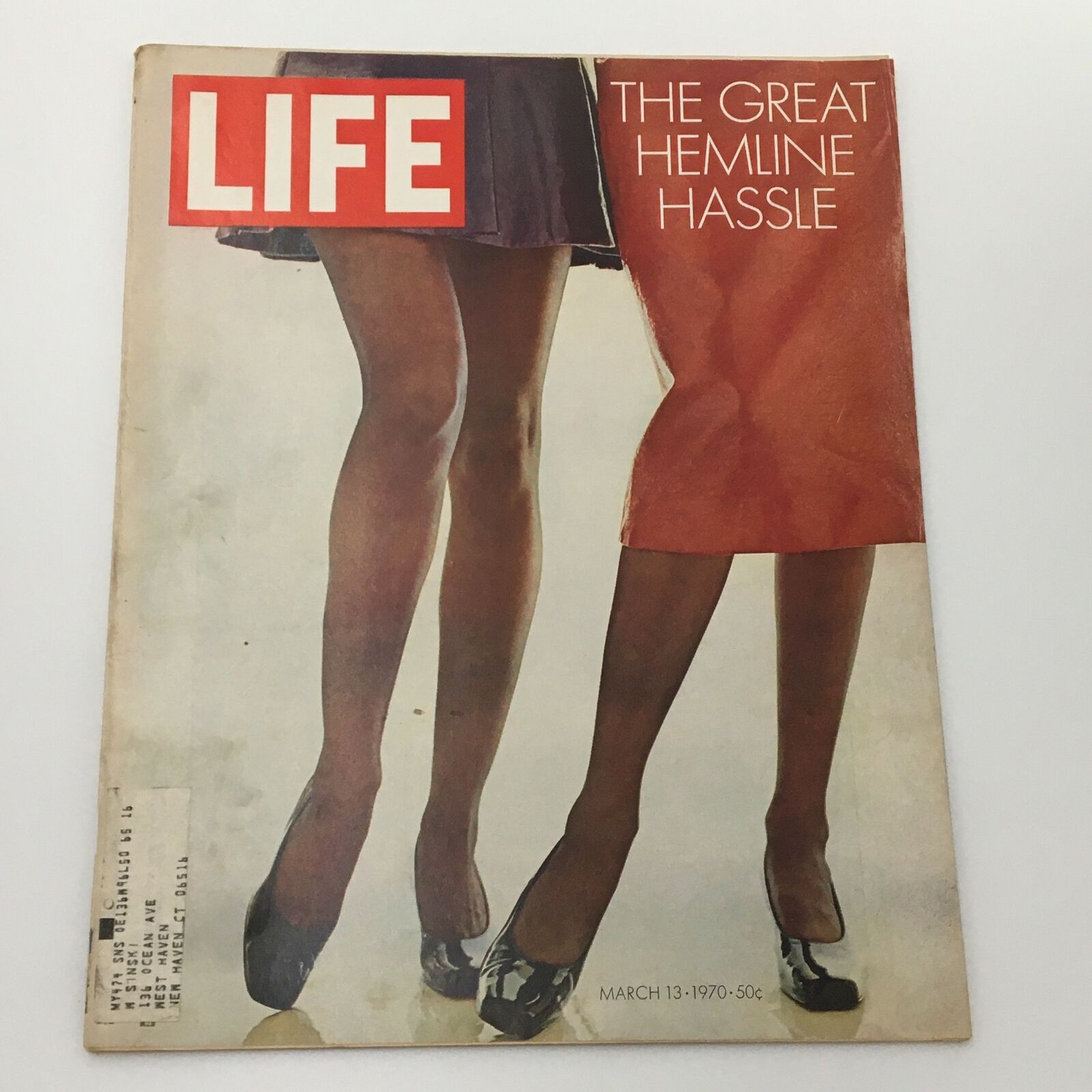 VTG Life Magazine March 13 1970 The Great Hemline Hassle Cover and Feature