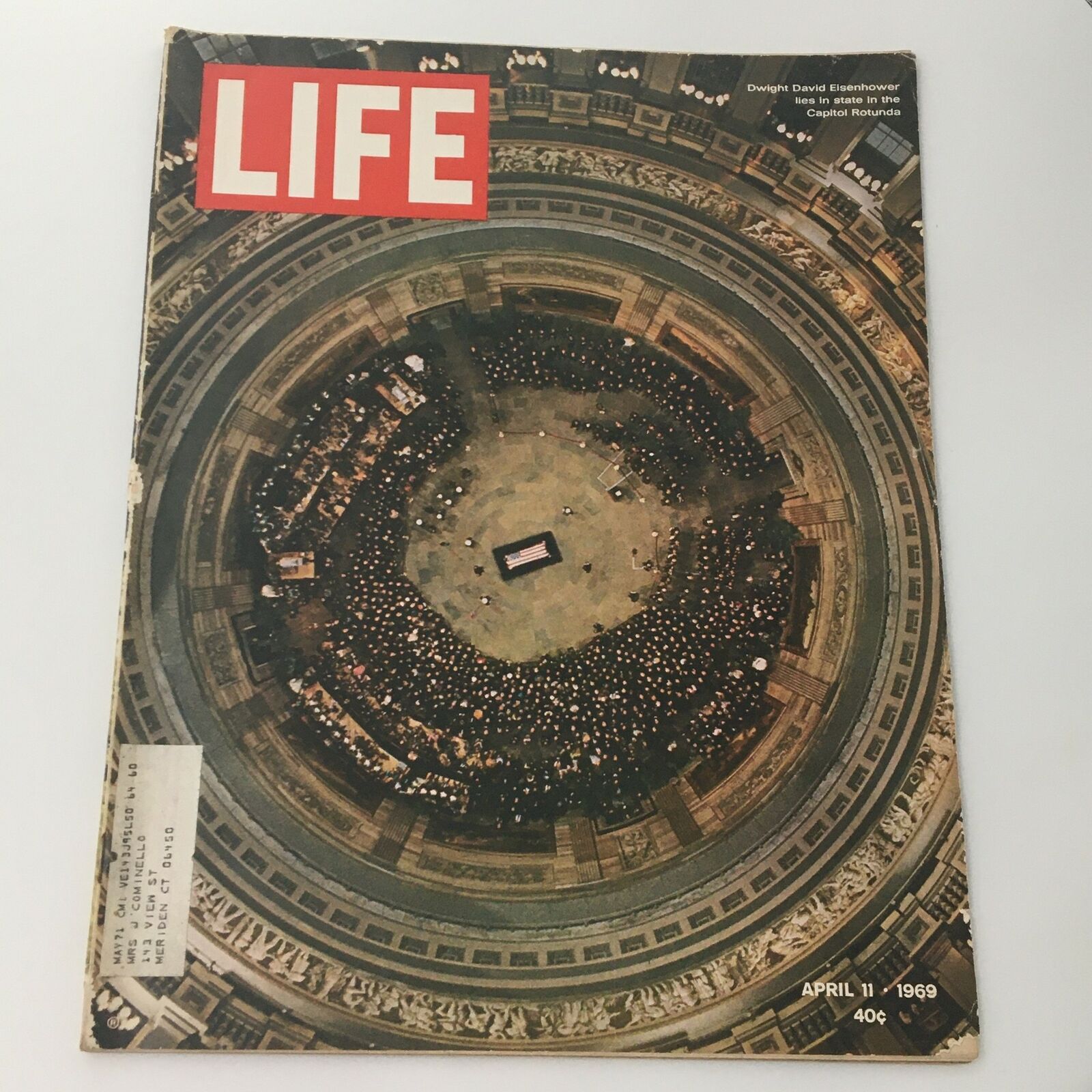 VTG Life Magazine April 11 1969 Dwight David Eisenhower Funeral Cover & Feature