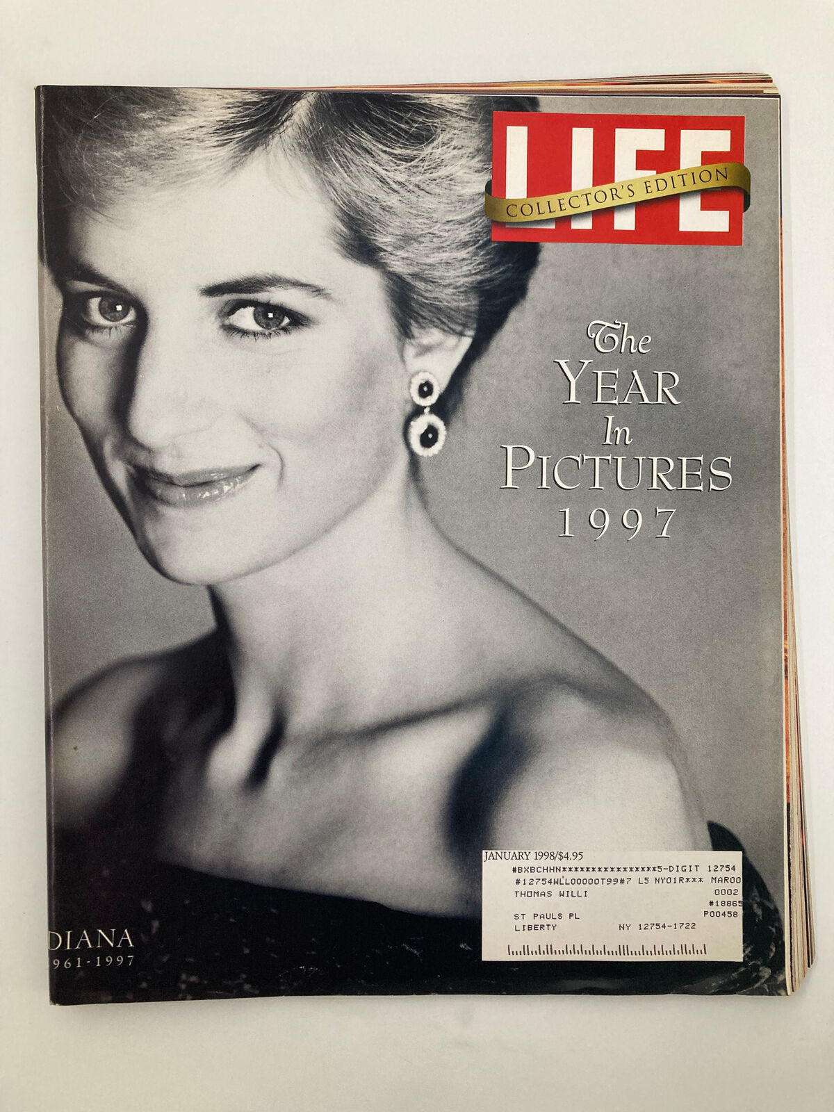 Life Magazine January 1998 Princess Diana 1961-1997, The Year in Pictures 1997