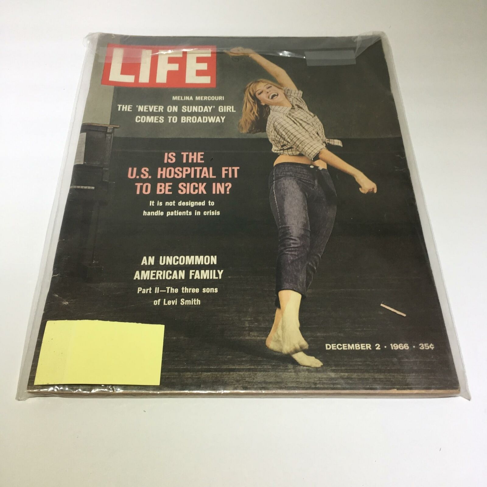 VTG Life Magazine December 2 1966 - Melina Mercouri Never on Sunday Girl