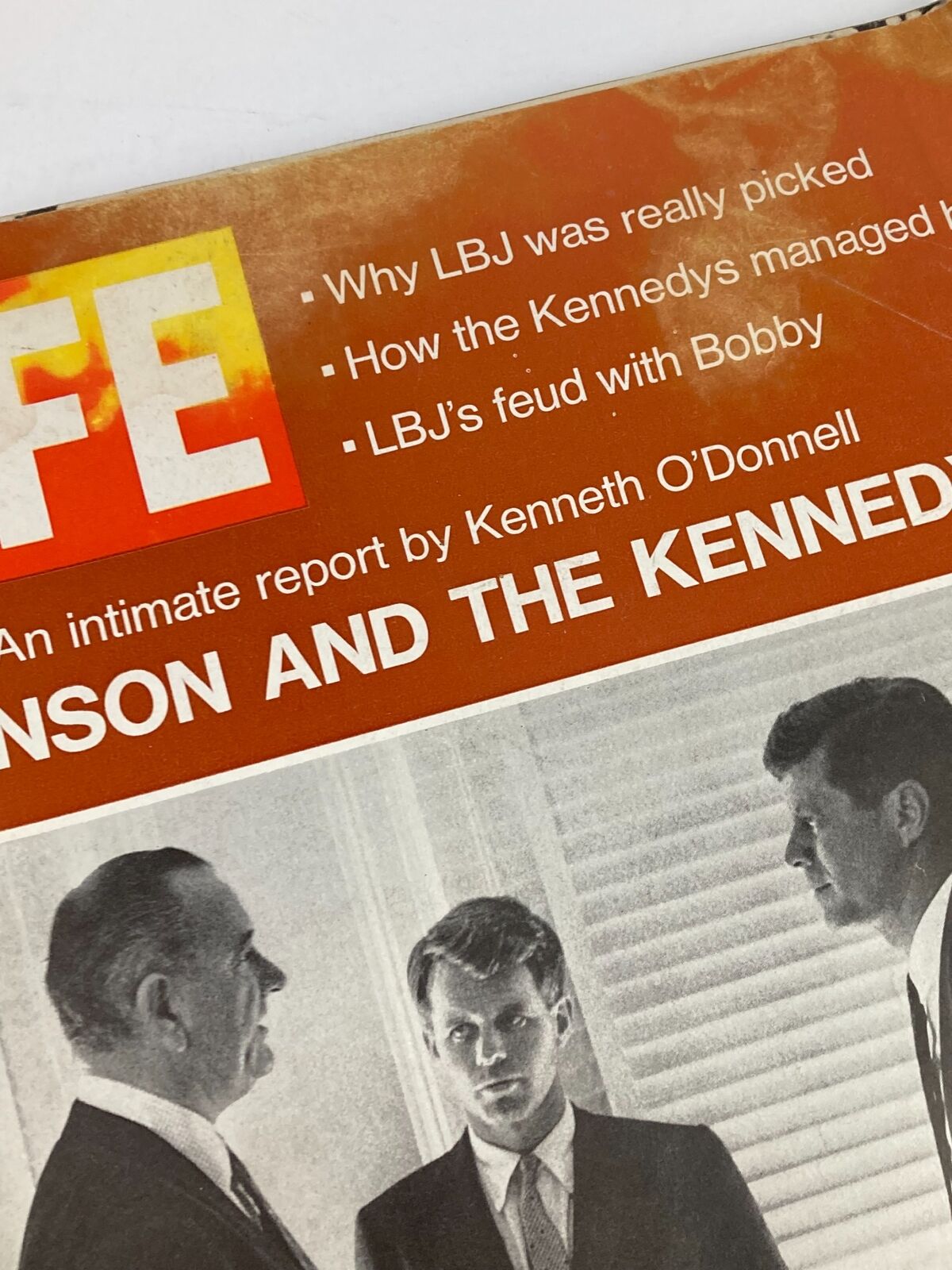 VTG Life Magazine August 7 1970 Lyndon B. Johnson and John F. Kennedy