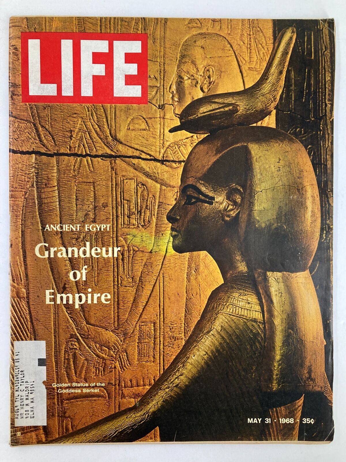 VTG Life Magazine May 31 1968 Ancient Egypt Grandeur of Empire