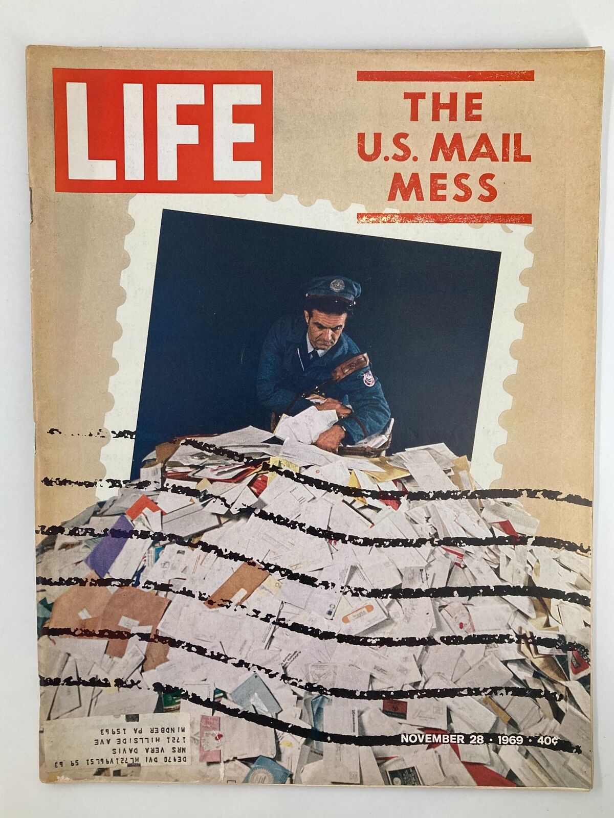 VTG Life Magazine November 28 1969 The United States Mail Mess