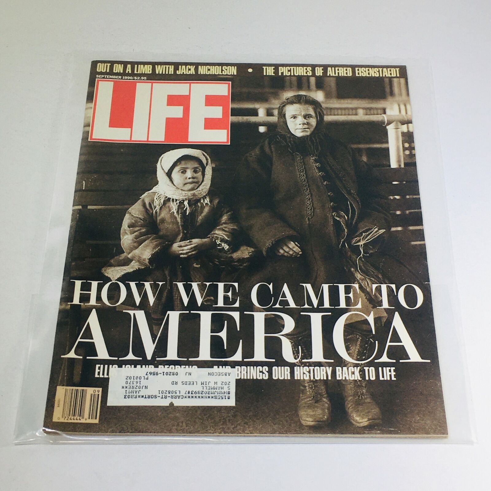 VTG Life Magazine: September 1990 - Ellis Island on How We Came To America