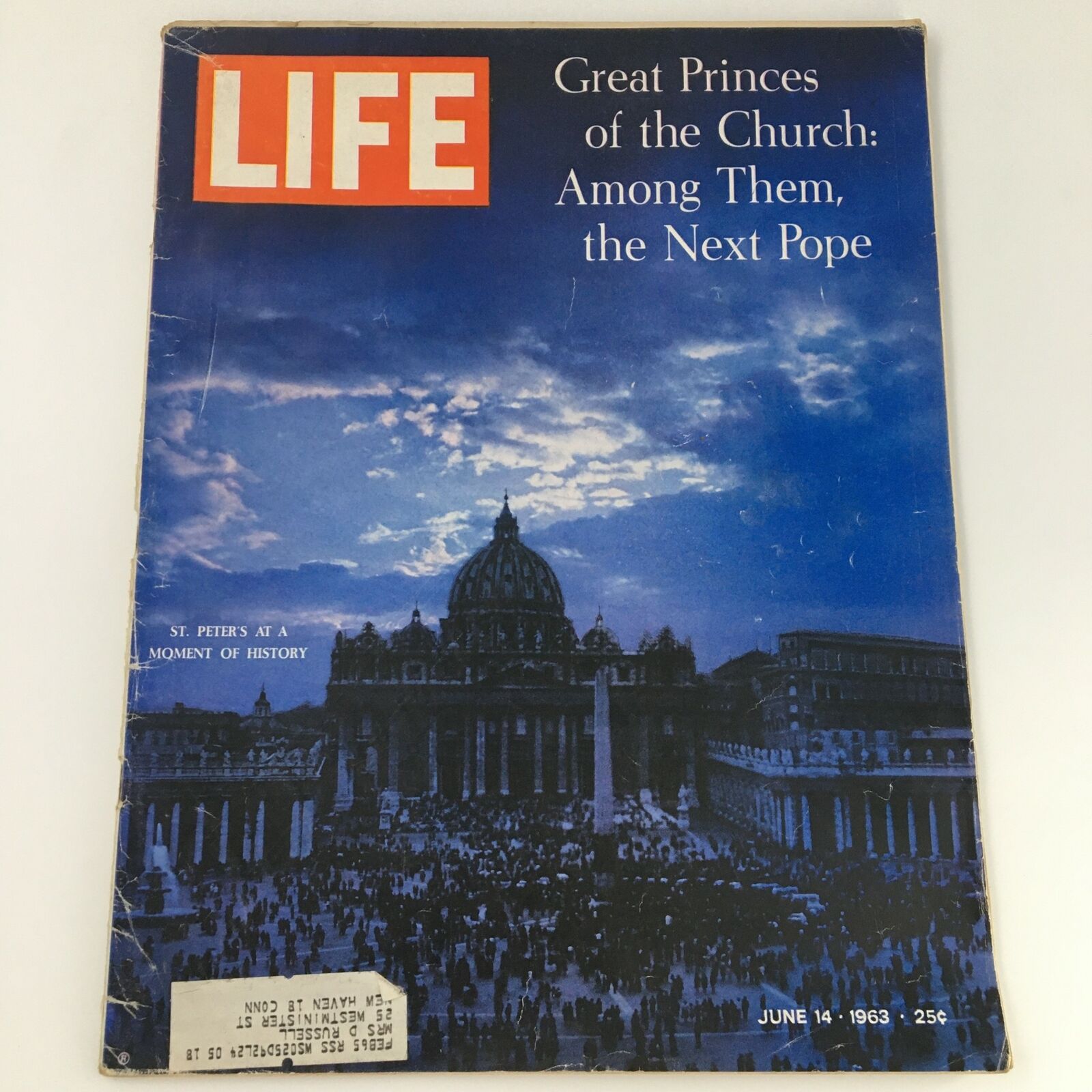 VTG Life Magazine June 14 1963 St. Peters at a Moment of History Cover Feature