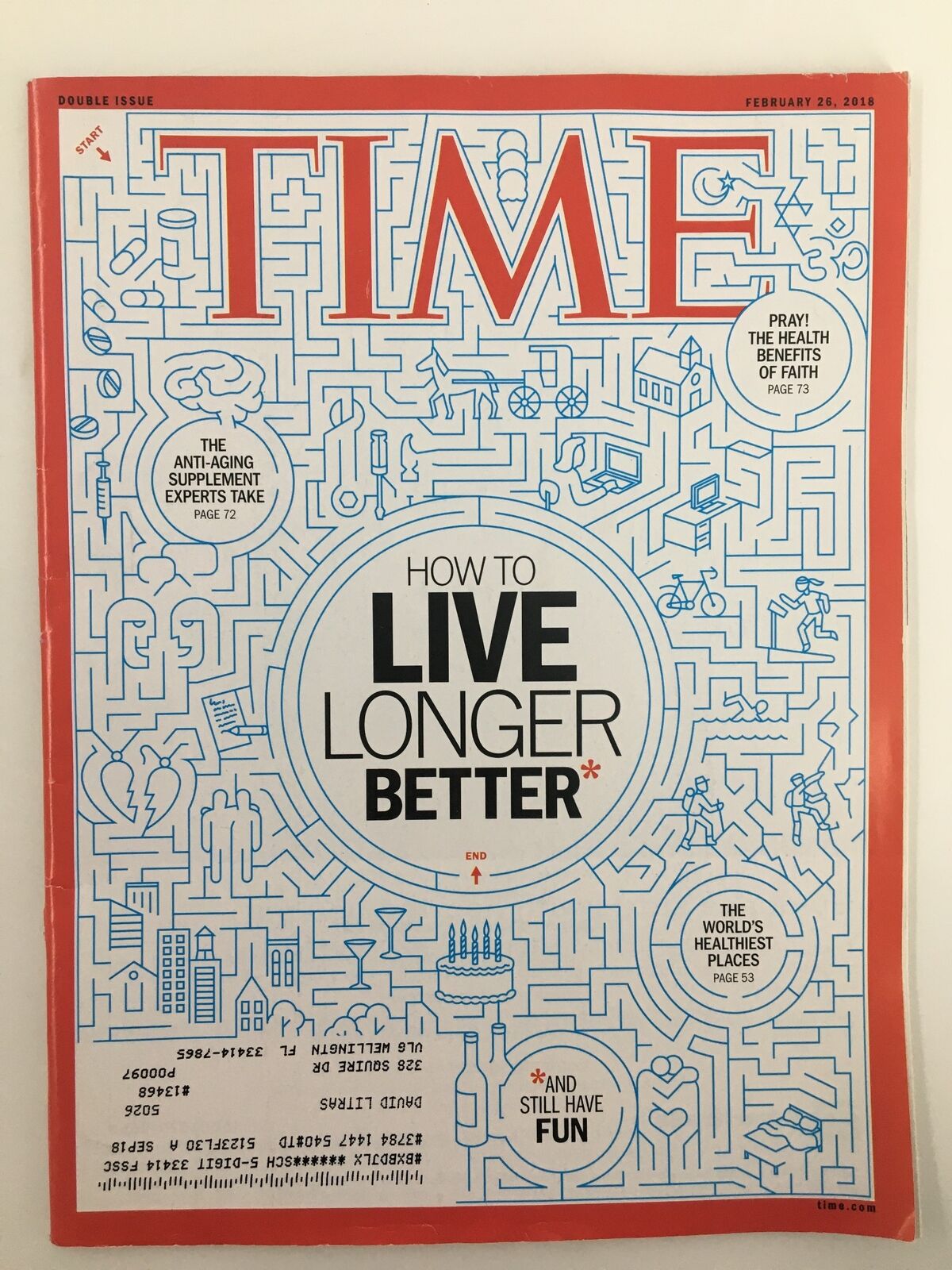 Time Magazine February 26 2018 How To Live Longer and Better