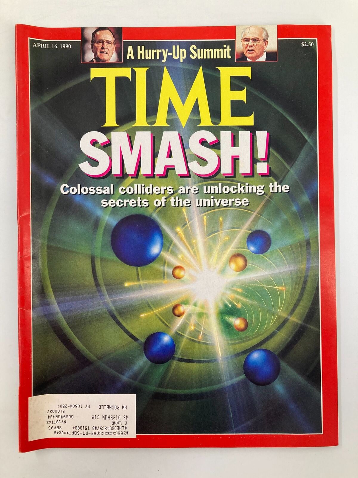 VTG Time Magazine April 16 1990 Colossal Colliders Unlocking Secrets of Universe