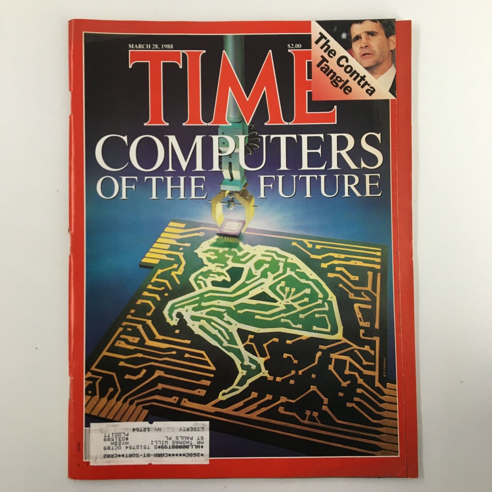 VTG Time Magazine March 28 1988 Computers of the Future & The Contra Tangle