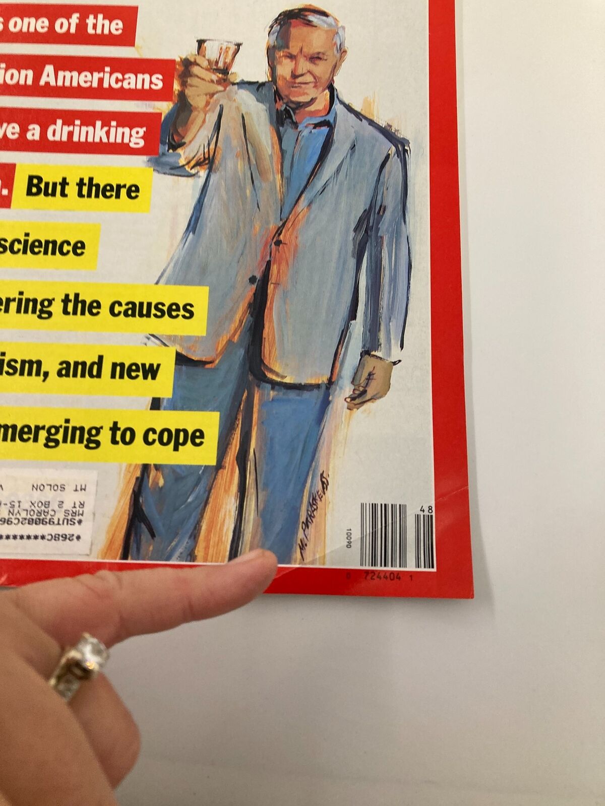 VTG Time Magazine November 30 1987 Science is Discovering Causes of Alcoholism