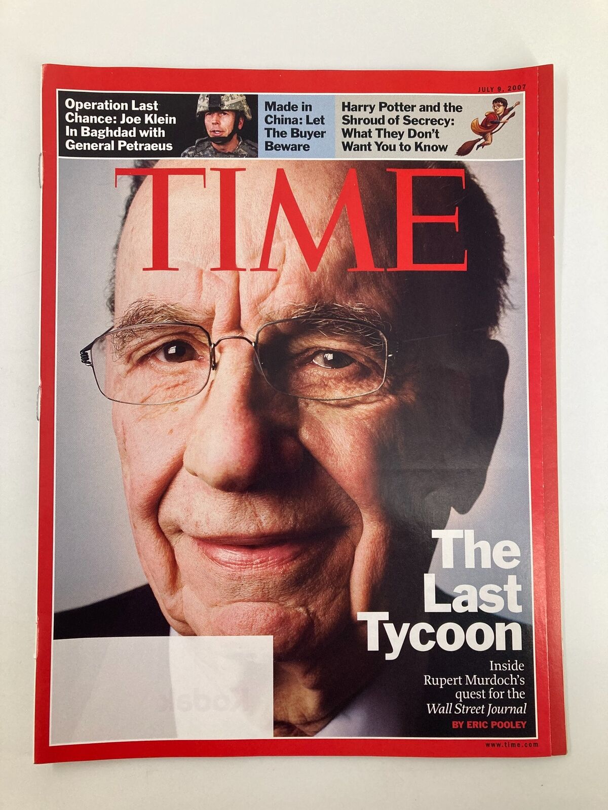 Time Magazine July 9 2007 Rupert Murdoch The Last Tycoon No Label VG