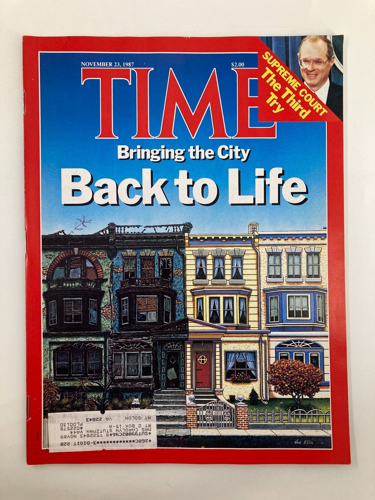 VTG Time Magazine November 23 1987 Bringing The City Back To Life