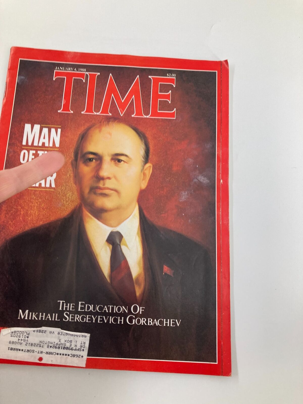 VTG Time Magazine January 4 1988 The Education of Mikhail Sergeyevich Gobrachev