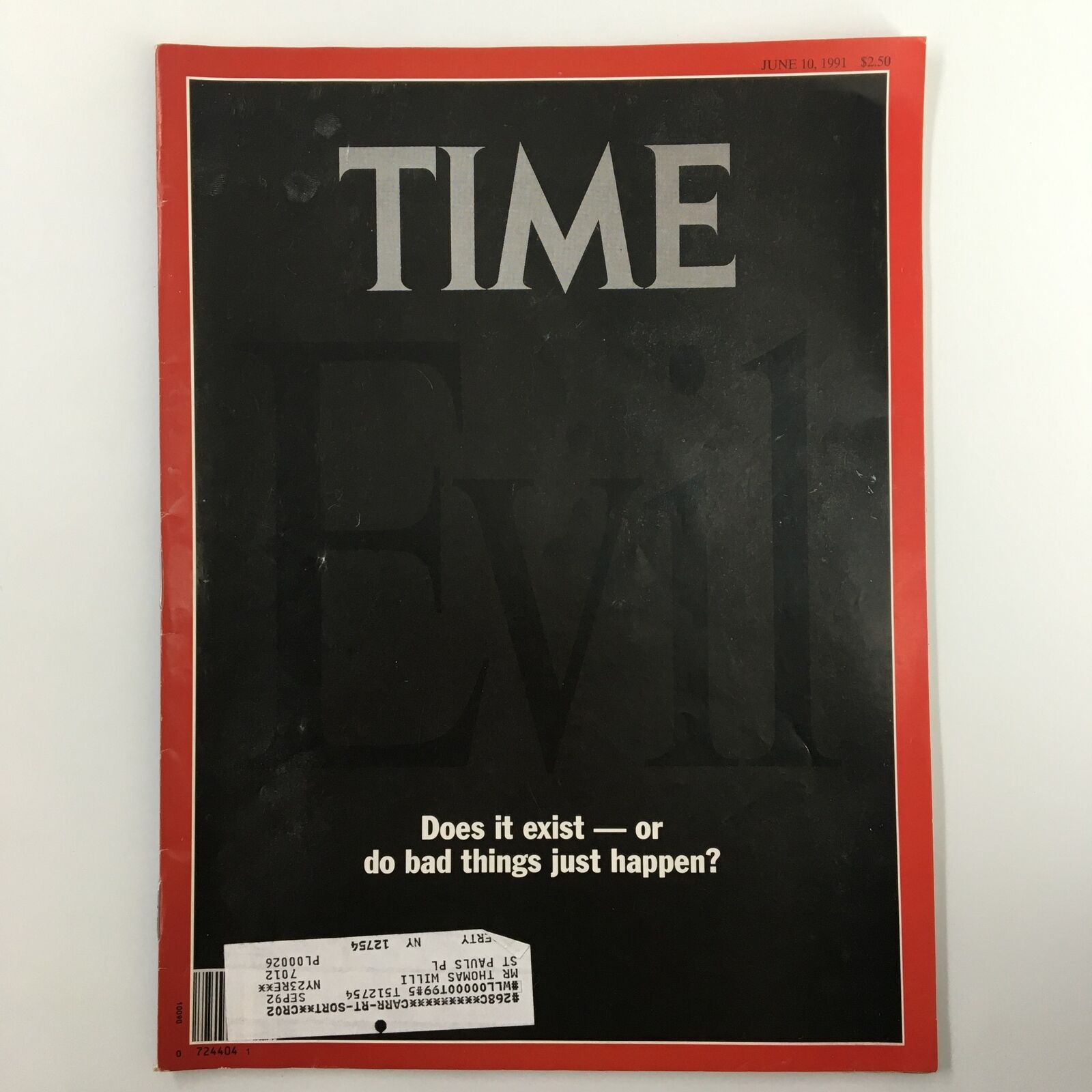 VTG Time Magazine June 10 1991 Does it Exist - or Do Bad Things Just Happen?