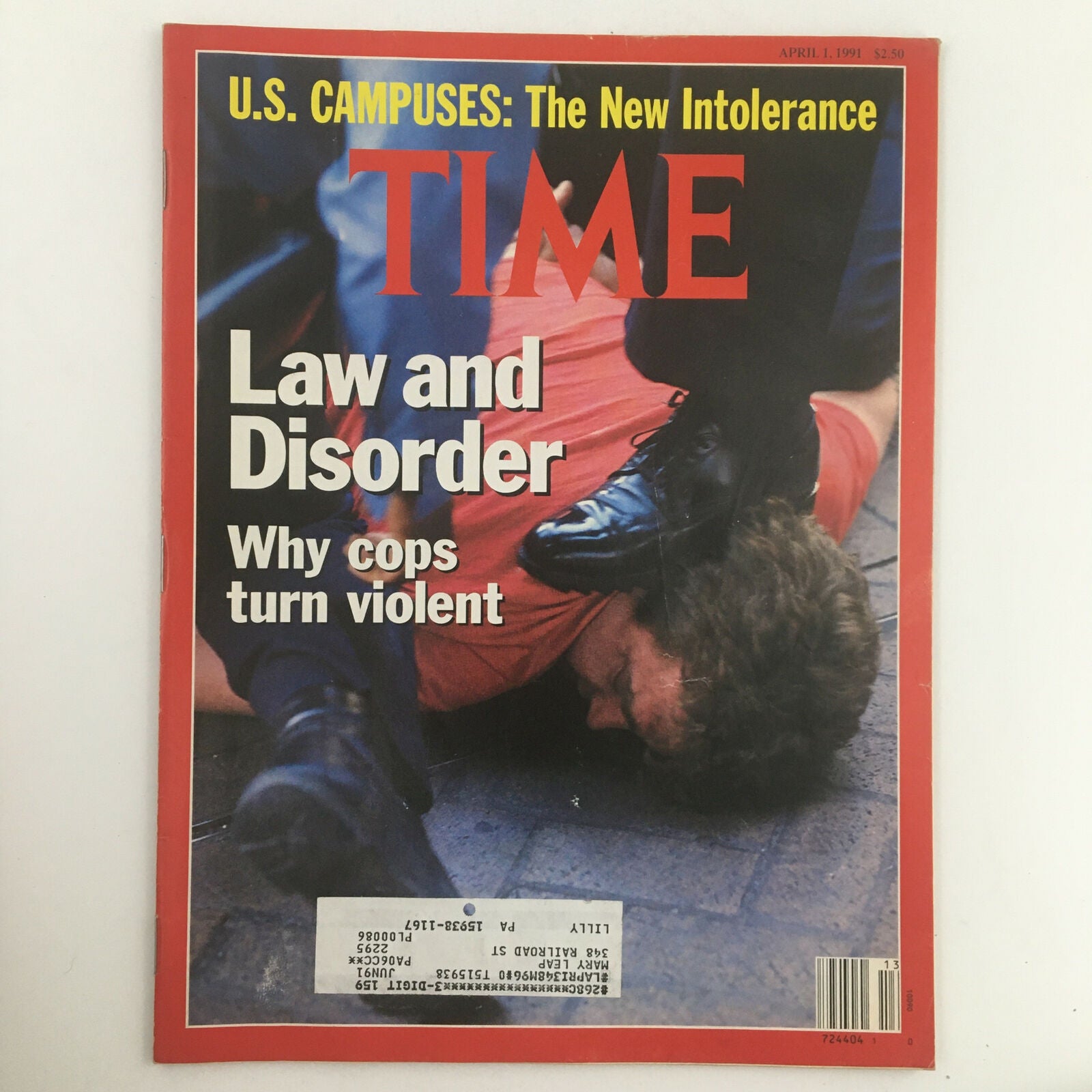 Time Magazine April 1 1991 Vol. 137 No. 13 U.S. Campuses The New Intorelance