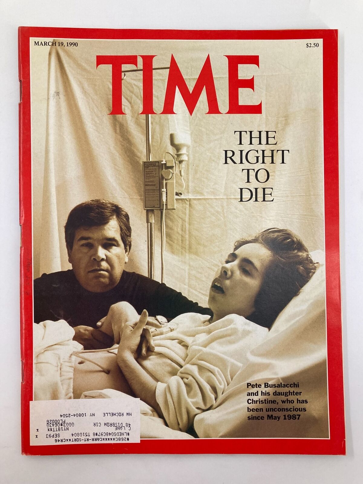 VTG Time Magazine March 19 1990 Pete Busalacchi and Daughter Christine