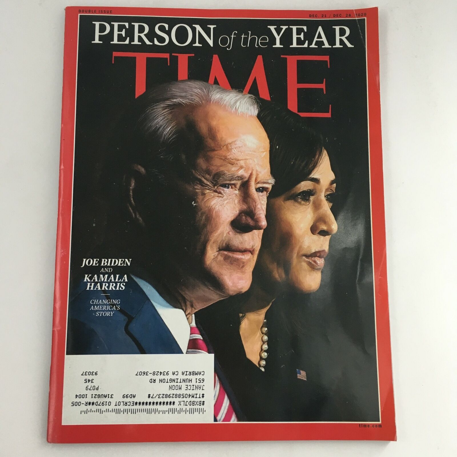 Time Magazine December 21-28 2020 Joe Biden & Kamala Harris Changing America