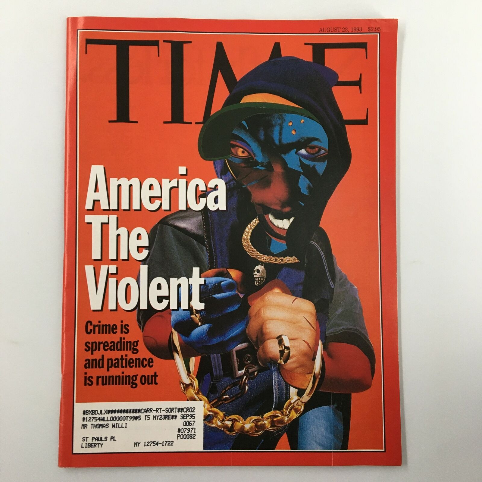 Time Magazine August 23 1993 America The Violent Crime is Spreading