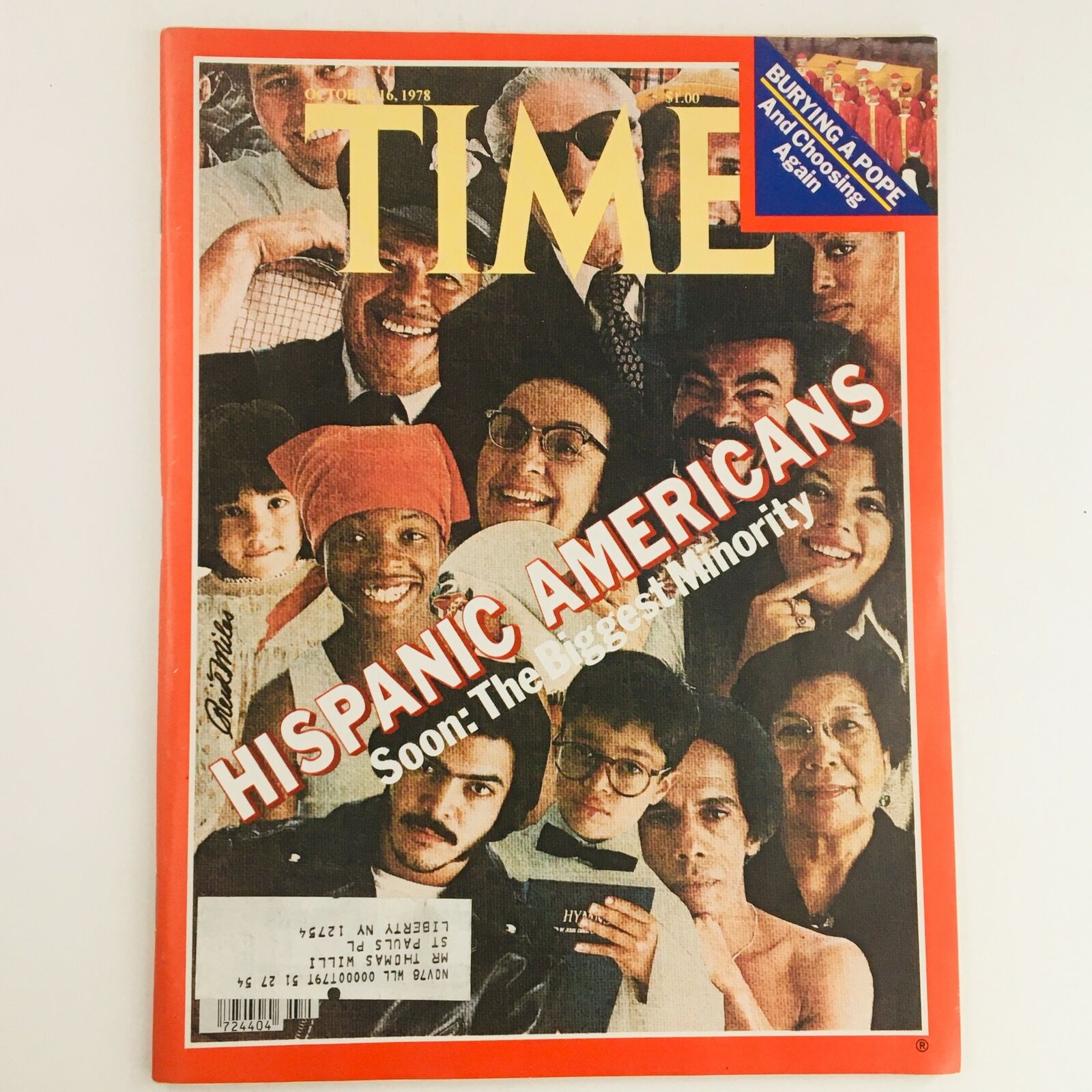 Time Magazine October 16 1978 Hispanic Americans The Biggest Minority, VG