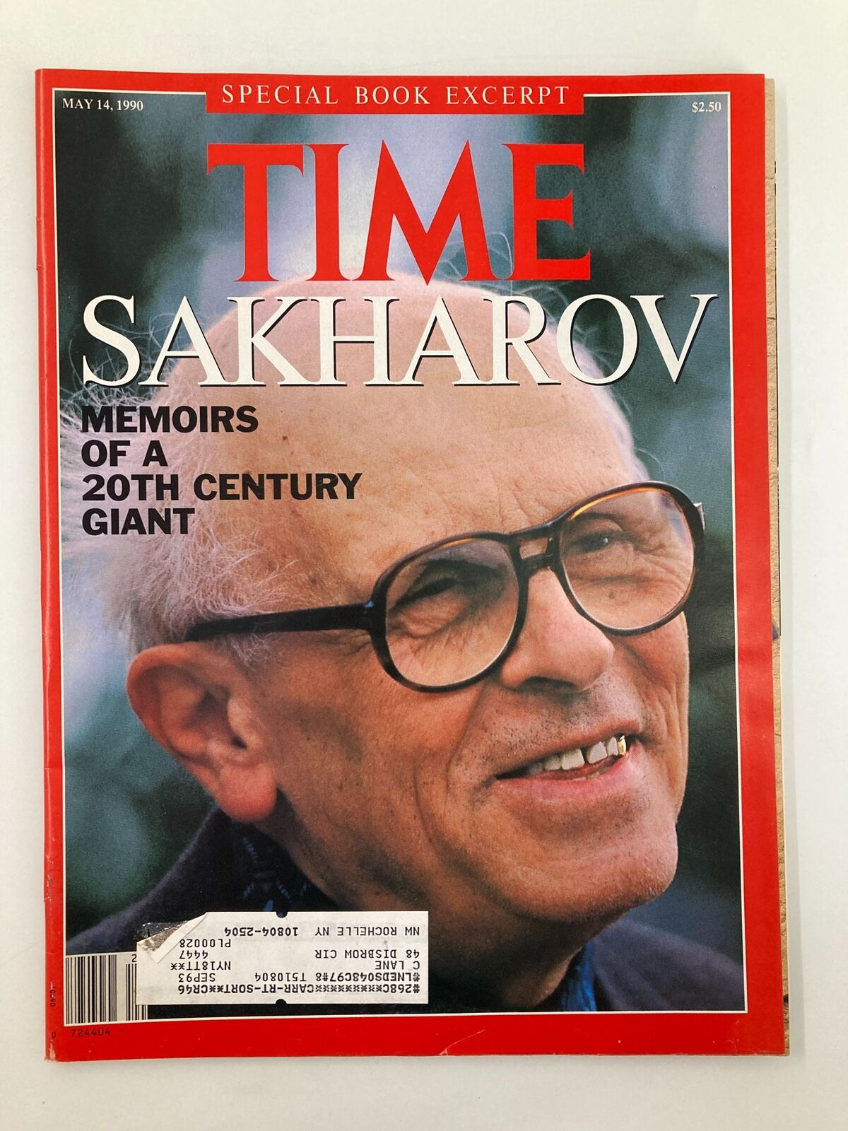 VTG Time Magazine May 14 1990 Andrei Sakharov Memoirs of a 20th Century Giant