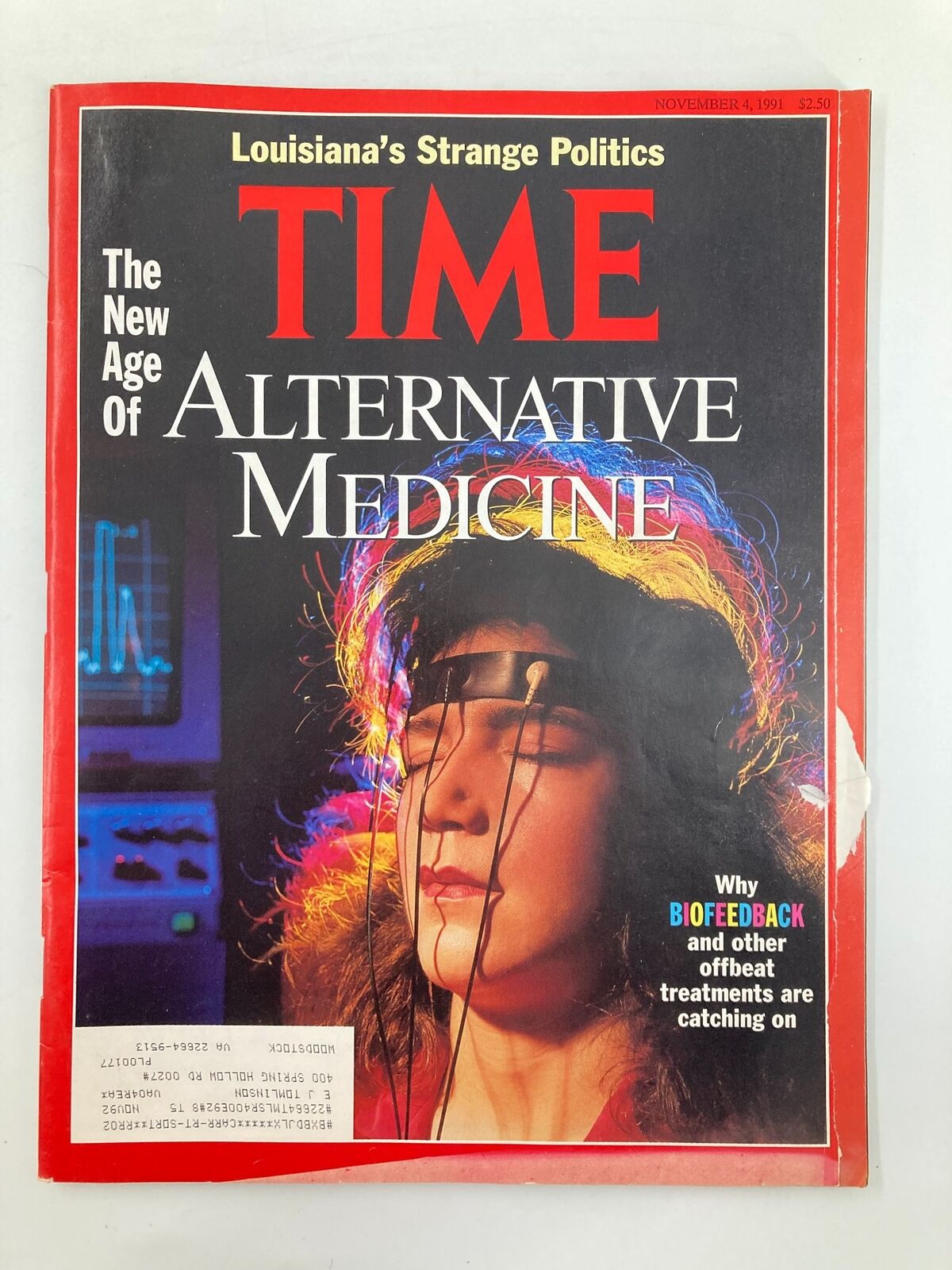 VTG Time Magazine November 4 1991 The New Age of Alternative Medicine