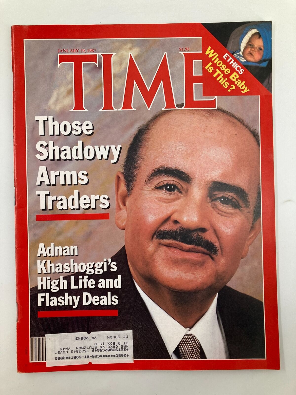 VTG Time Magazine January 19 1987 Adnan Khashoggi's High Life and Flashy Deals